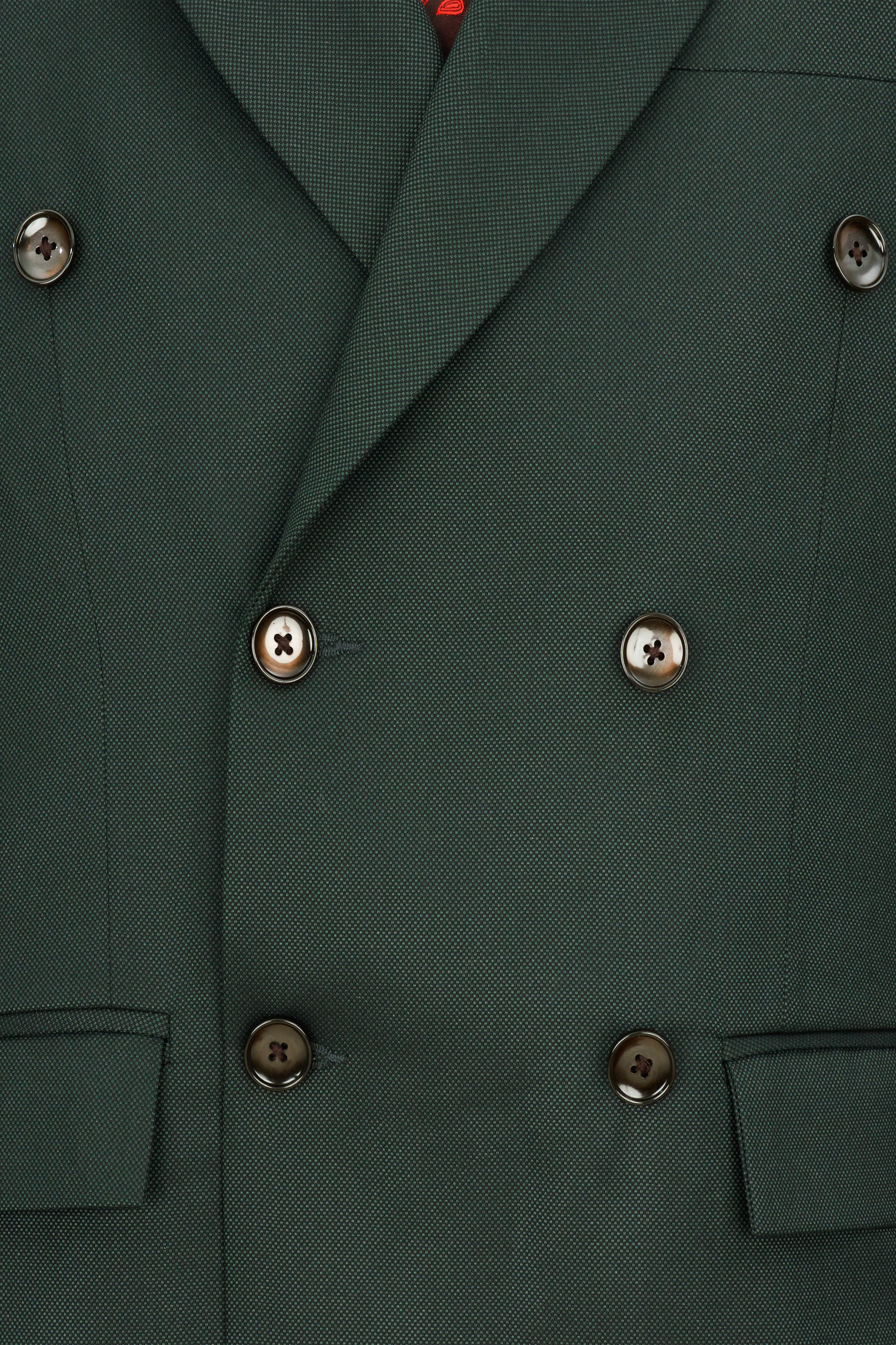 Heavy Metal Green Double Breasted Blazer