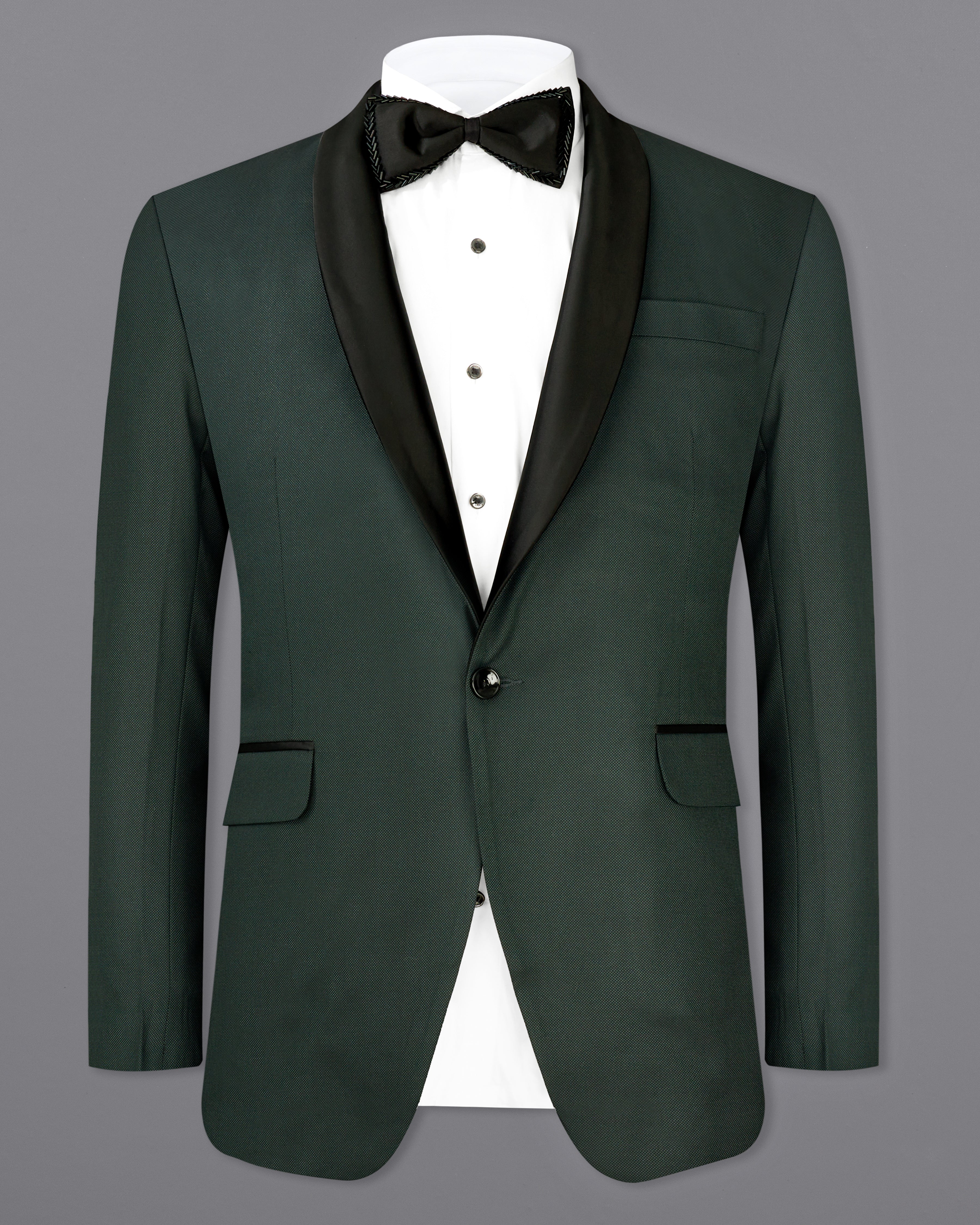 Heavy Metal Green Tuxedo Blazer