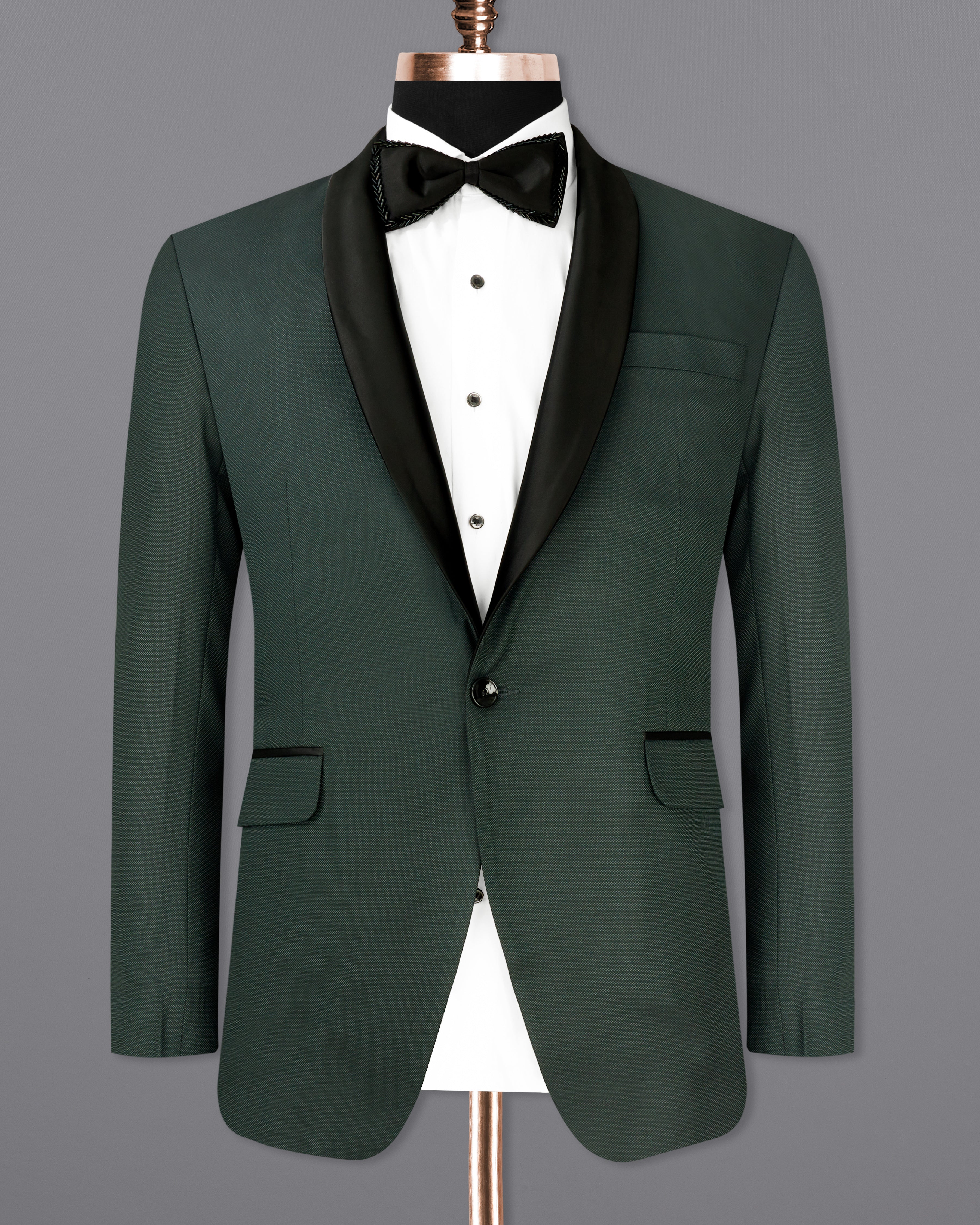 Heavy Metal Green Tuxedo Blazer