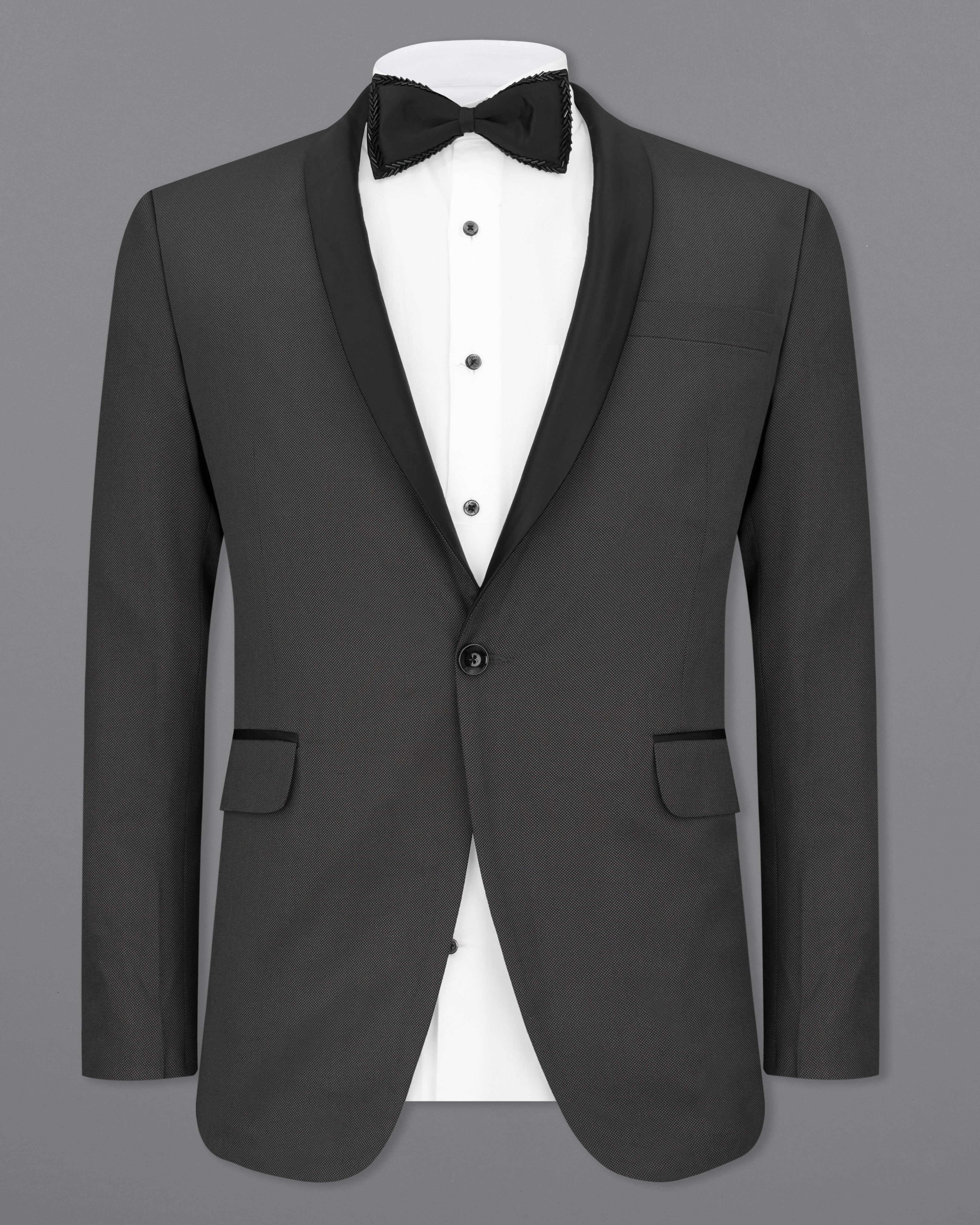 Fuscous Grey Tuxedo Blazer