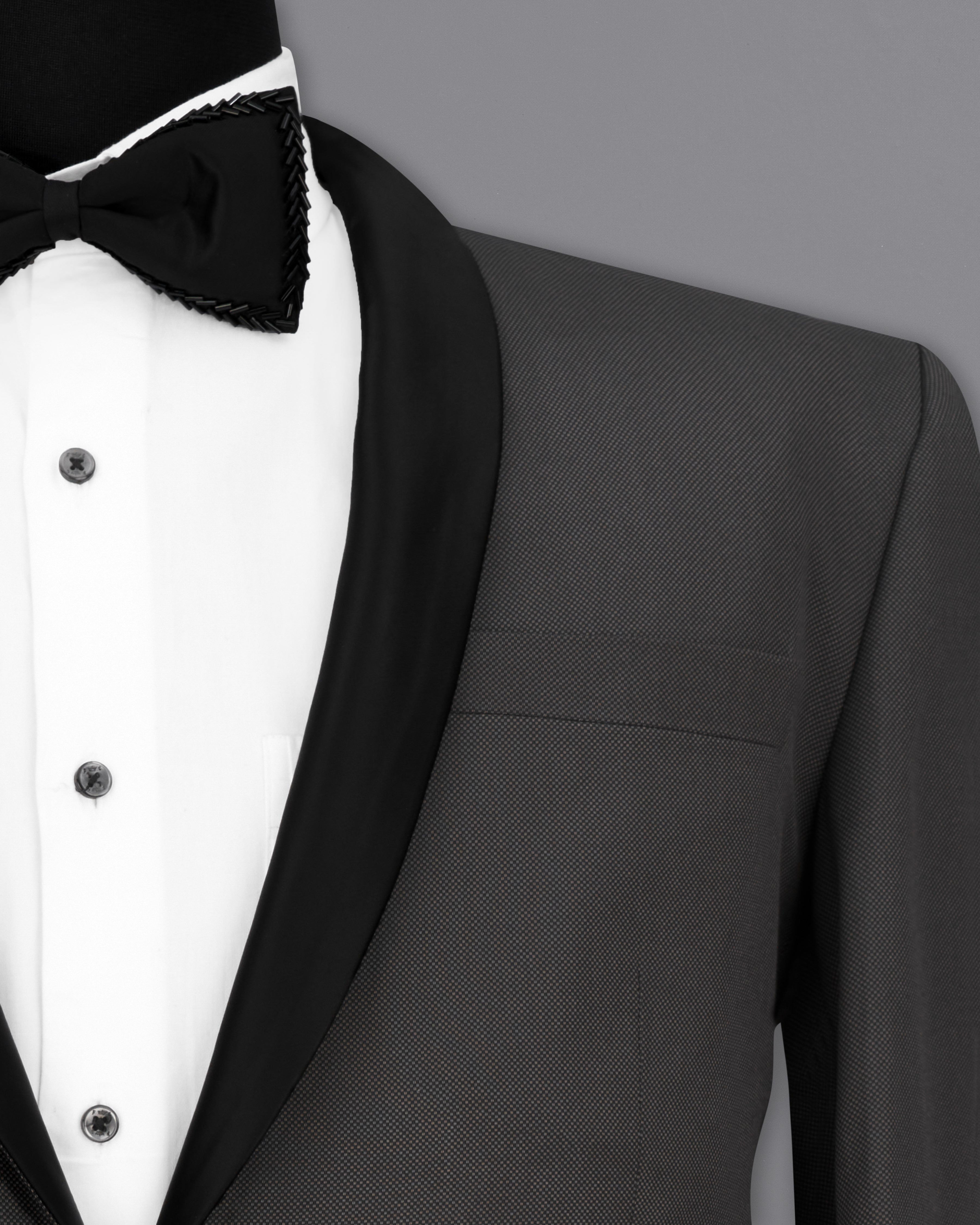 Fuscous Grey Tuxedo Blazer