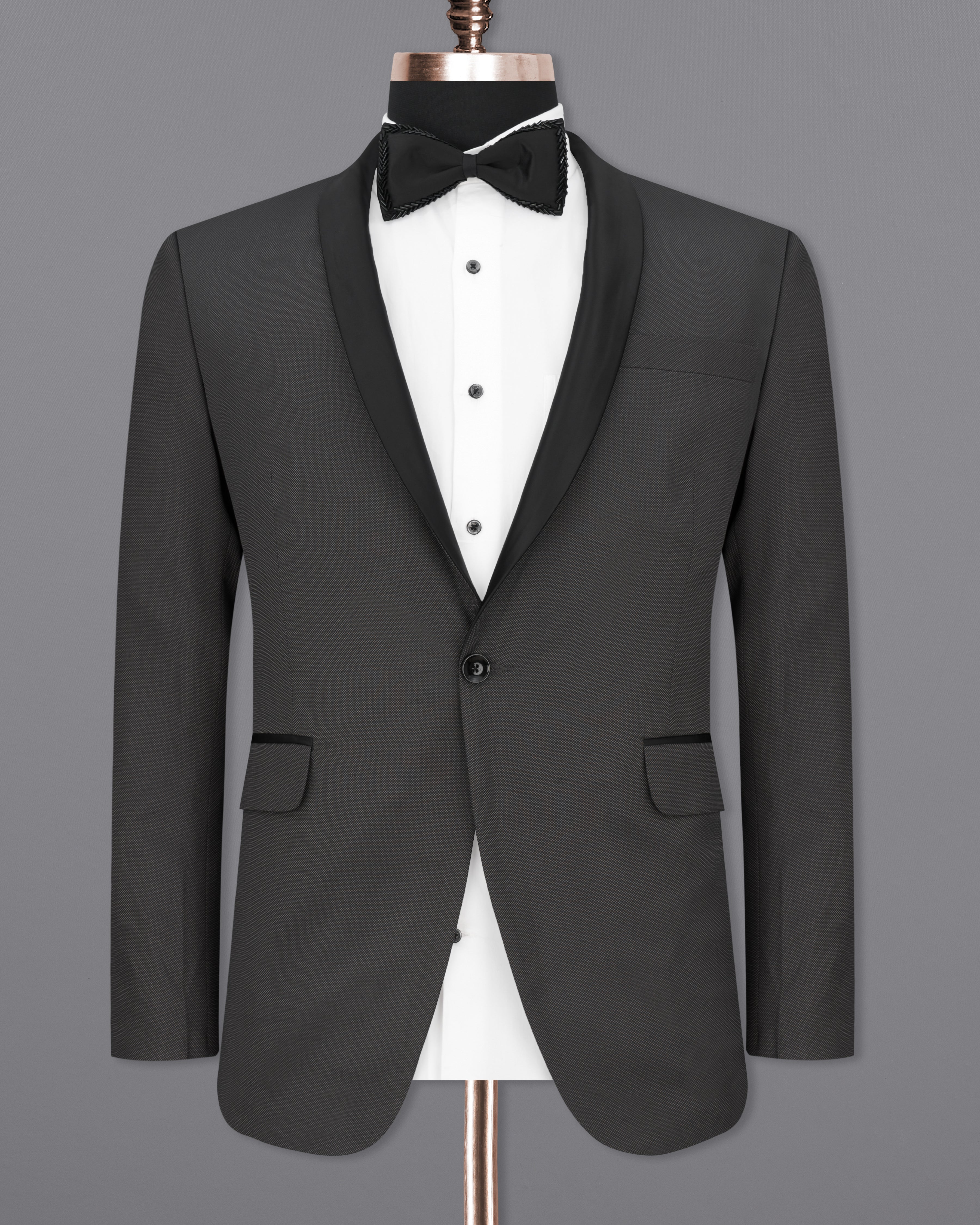 Fuscous Grey Tuxedo Blazer