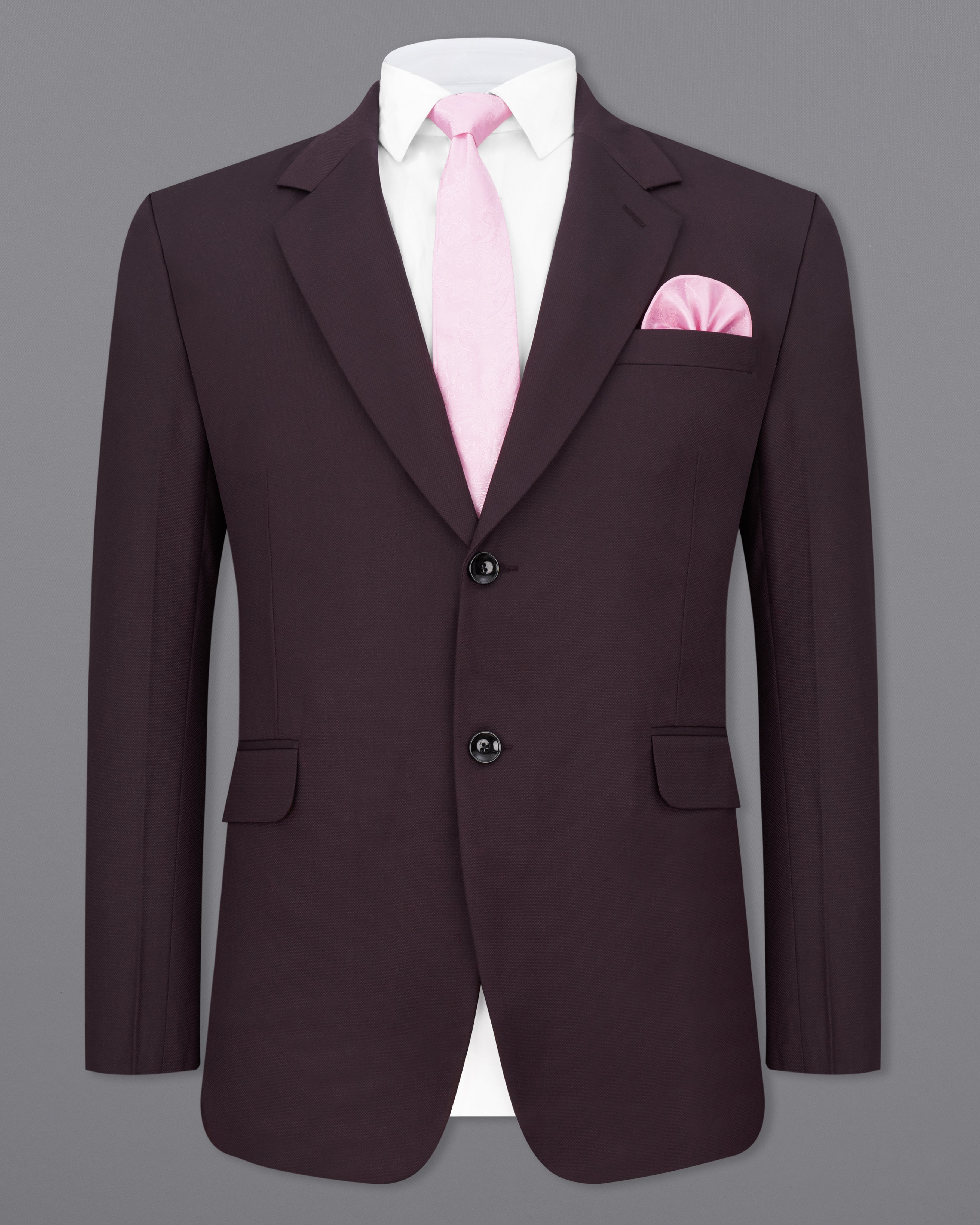 Aubergine Maroon Single Breasted Blazer BL2288-SB-36, BL2288-SB-38, BL2288-SB-40, BL2288-SB-42, BL2288-SB-44, BL2288-SB-46, BL2288-SB-48, BL2288-SB-50, BL2288-SB-52, BL2288-SB-54, BL2288-SB-56, BL2288-SB-58, BL2288-SB-60