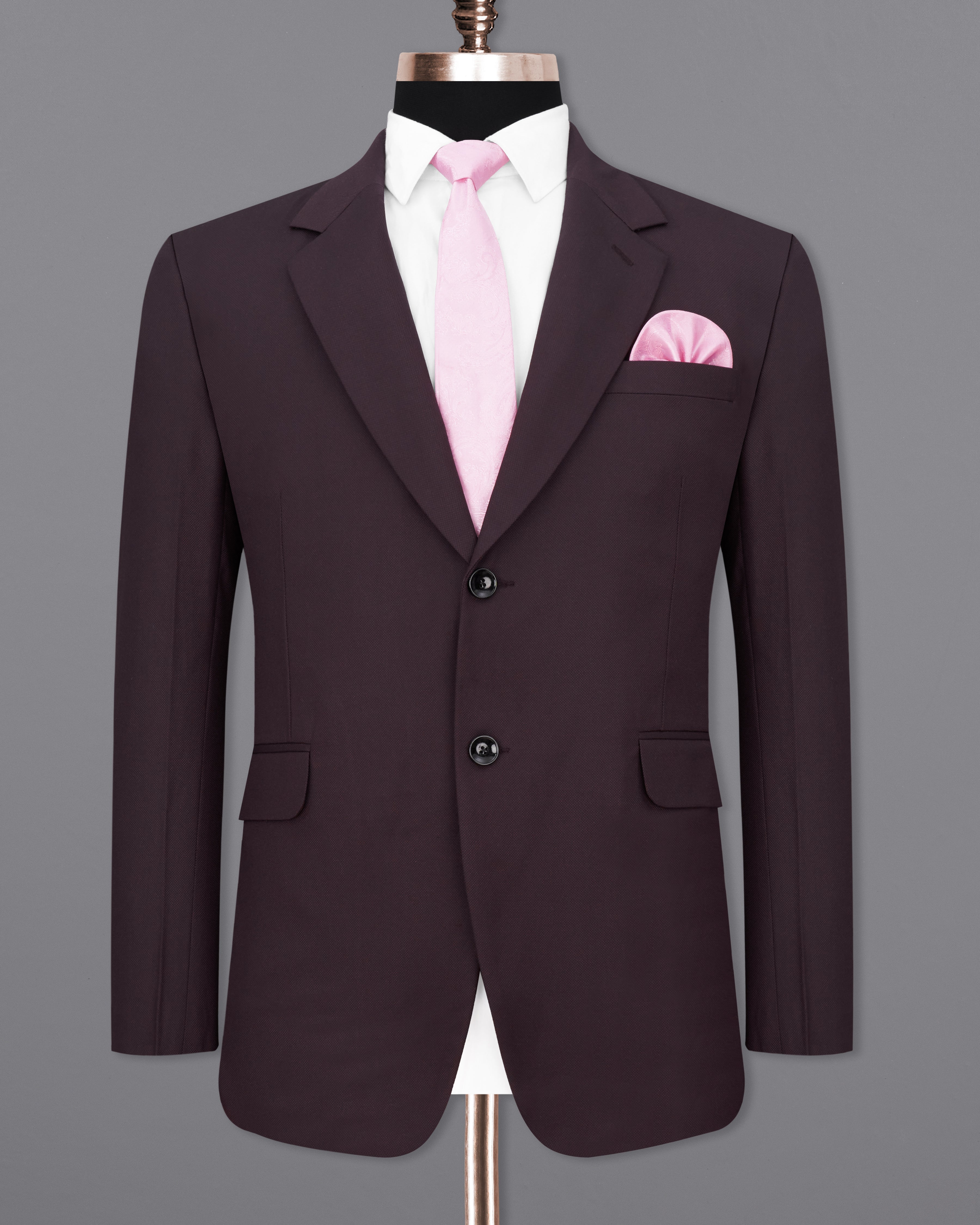 Aubergine Maroon Single Breasted Blazer BL2288-SB-36, BL2288-SB-38, BL2288-SB-40, BL2288-SB-42, BL2288-SB-44, BL2288-SB-46, BL2288-SB-48, BL2288-SB-50, BL2288-SB-52, BL2288-SB-54, BL2288-SB-56, BL2288-SB-58, BL2288-SB-60