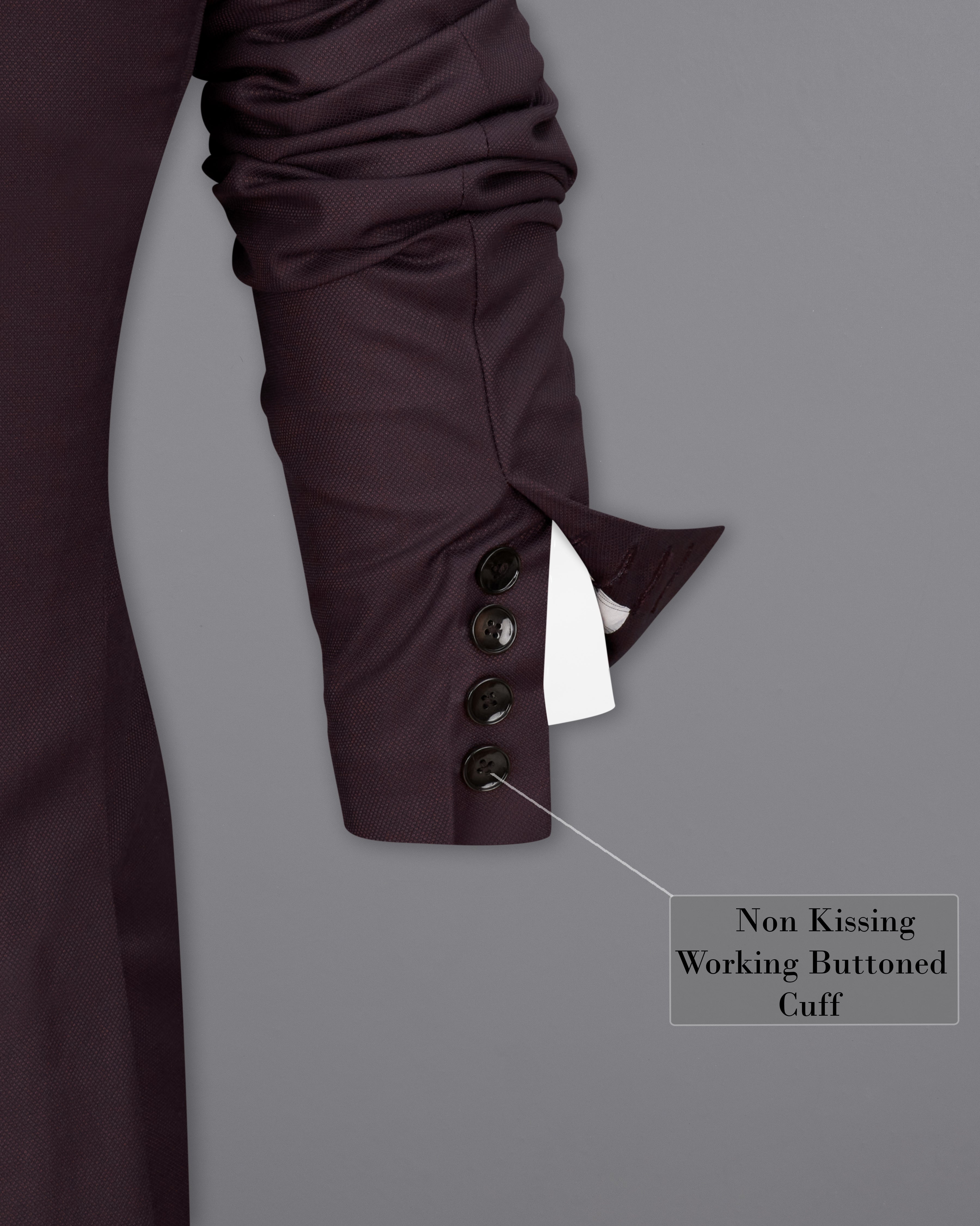 Aubergine Maroon Tuxedo Blazer BL2290-BKL-36, BL2290-BKL-38, BL2290-BKL-40, BL2290-BKL-42, BL2290-BKL-44, BL2290-BKL-46, BL2290-BKL-48, BL2290-BKL-50, BL2290-BKL-52, BL2290-BKL-54, BL2290-BKL-56, BL2290-BKL-58, BL2290-BKL-60