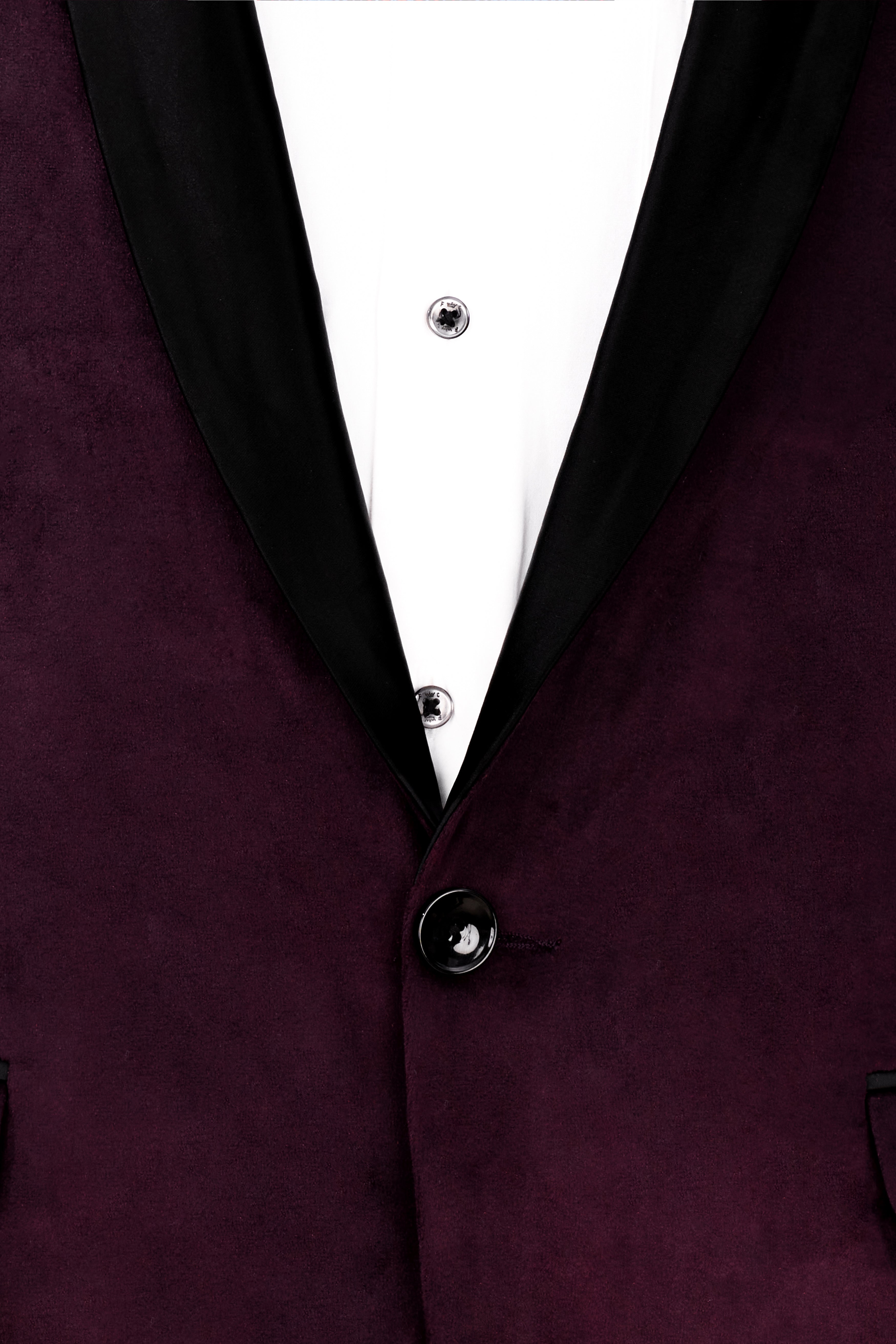 Eclipse Wine Velvet Tuxedo Blazer