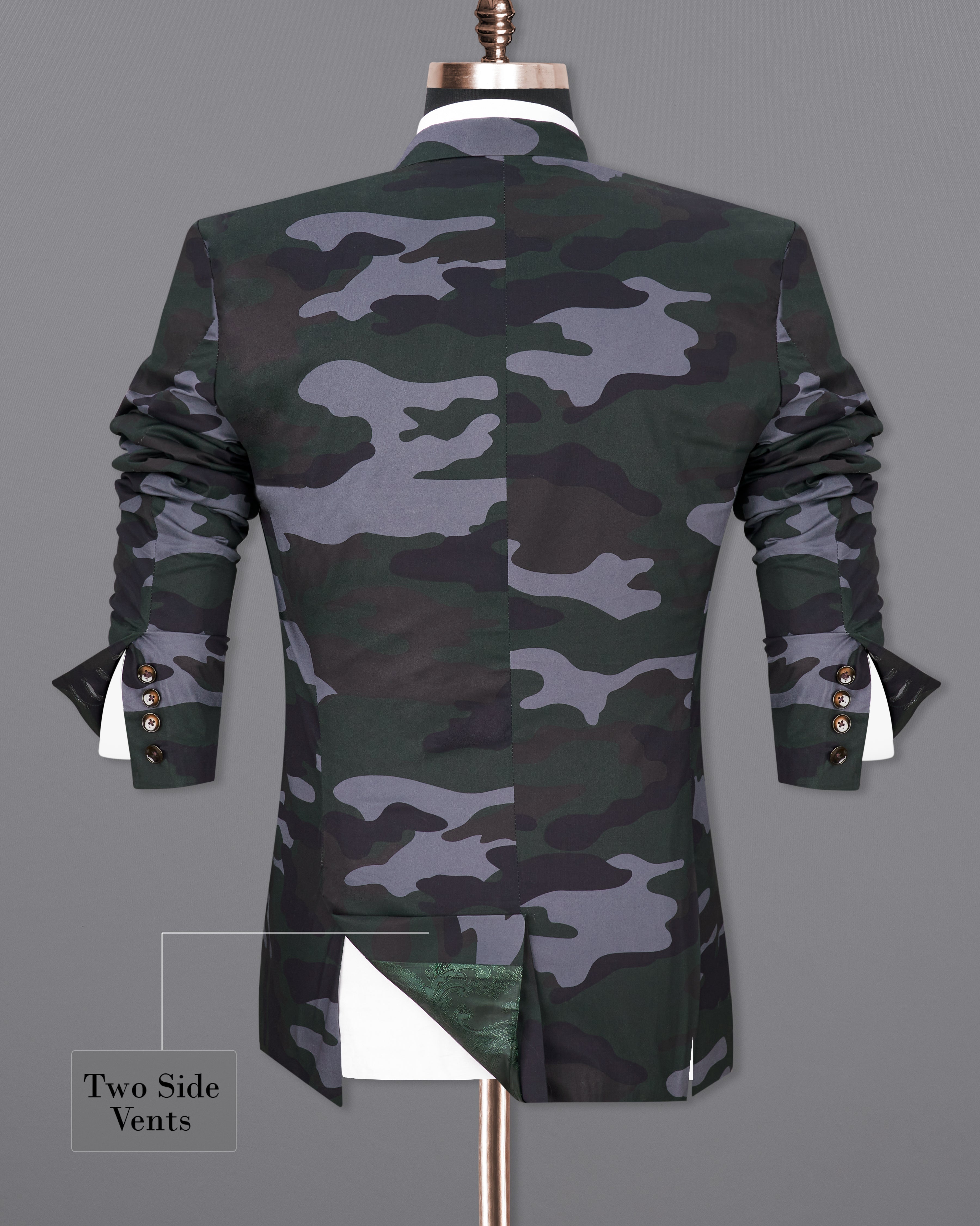 Baltic Green with Pale Gray Camouflage Premium Cotton Double Breasted Designer Sports Blazer BL2300-DB-PP-36, BL2300-DB-PP-38, BL2300-DB-PP-40, BL2300-DB-PP-42, BL2300-DB-PP-44, BL2300-DB-PP-46, BL2300-DB-PP-48, BL2300-DB-PP-50, BL2300-DB-PP-52, BL2300-DB-PP-54, BL2300-DB-PP-56, BL2300-DB-PP-58, BL2300-DB-PP-60