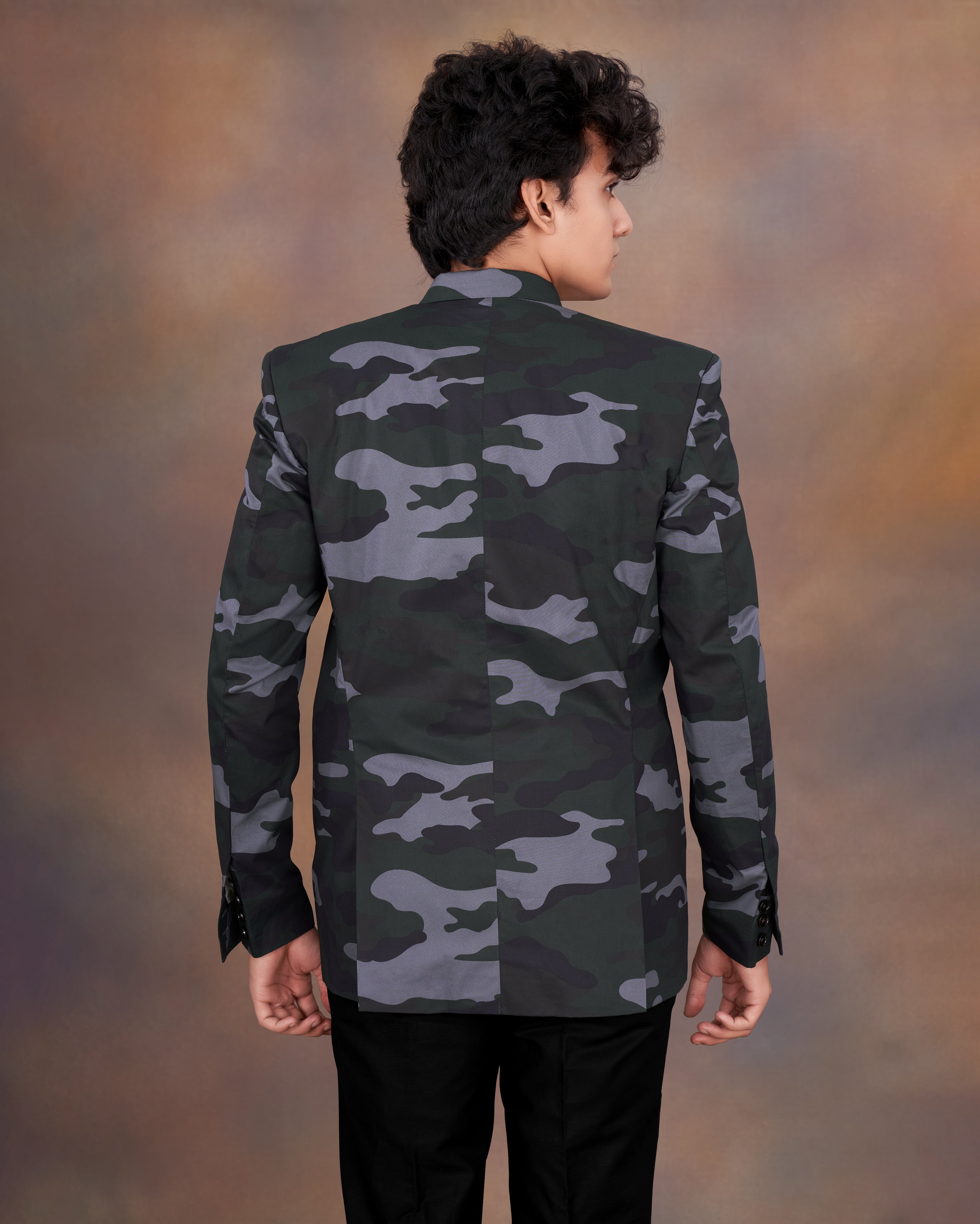 Baltic Green with Pale Gray Camouflage Premium Cotton Double Breasted Designer Sports Blazer BL2300-DB-PP-36, BL2300-DB-PP-38, BL2300-DB-PP-40, BL2300-DB-PP-42, BL2300-DB-PP-44, BL2300-DB-PP-46, BL2300-DB-PP-48, BL2300-DB-PP-50, BL2300-DB-PP-52, BL2300-DB-PP-54, BL2300-DB-PP-56, BL2300-DB-PP-58, BL2300-DB-PP-60