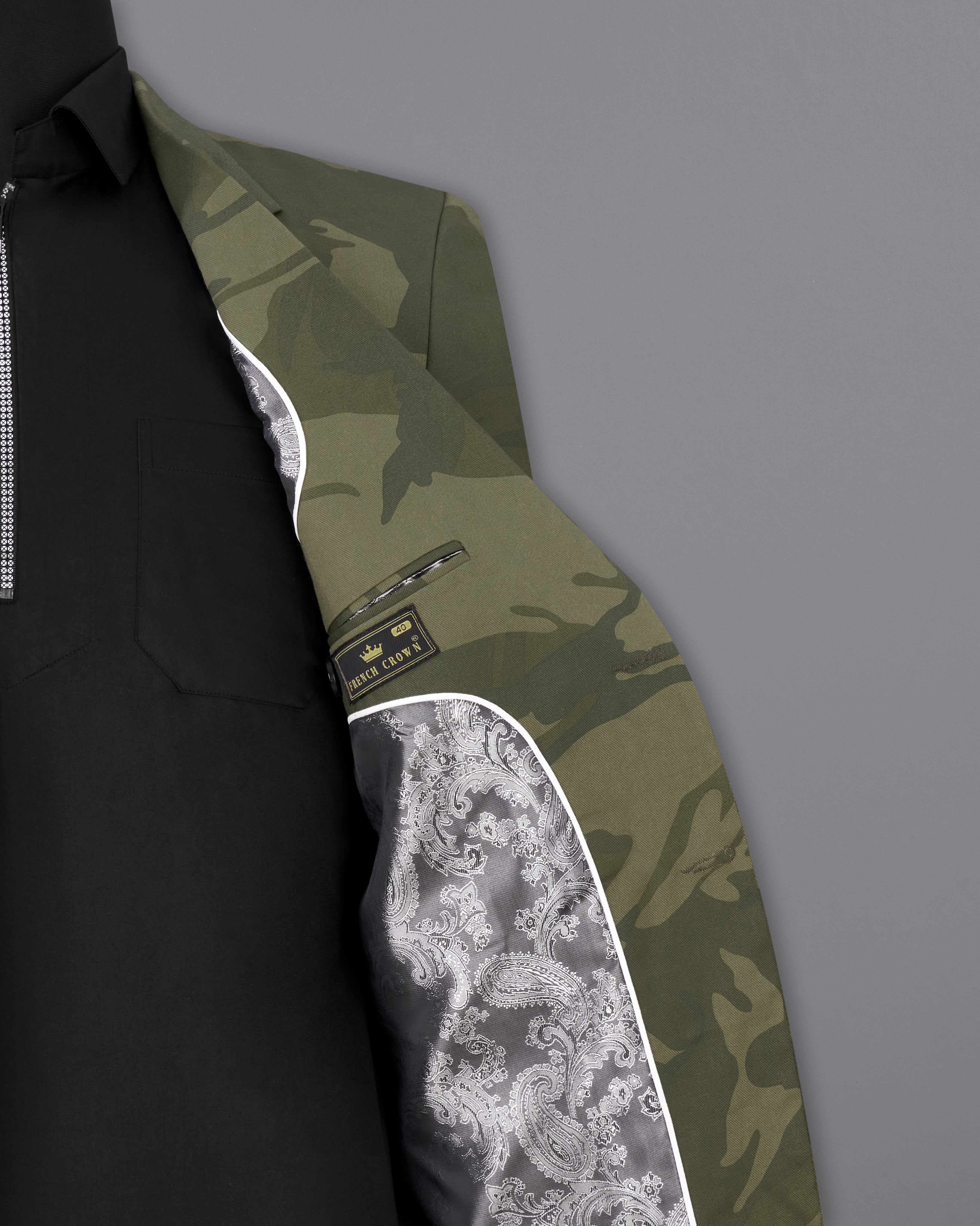 Sandstone with Taupe Green Camouflage Premium Cotton Designer Sports Blazer BL2302-SB-PP-36, BL2302-SB-PP-38, BL2302-SB-PP-40, BL2302-SB-PP-42, BL2302-SB-PP-44, BL2302-SB-PP-46, BL2302-SB-PP-48, BL2302-SB-PP-50, BL2302-SB-PP-52, BL2302-SB-PP-54, BL2302-SB-PP-56, BL2302-SB-PP-58, BL2302-SB-PP-60