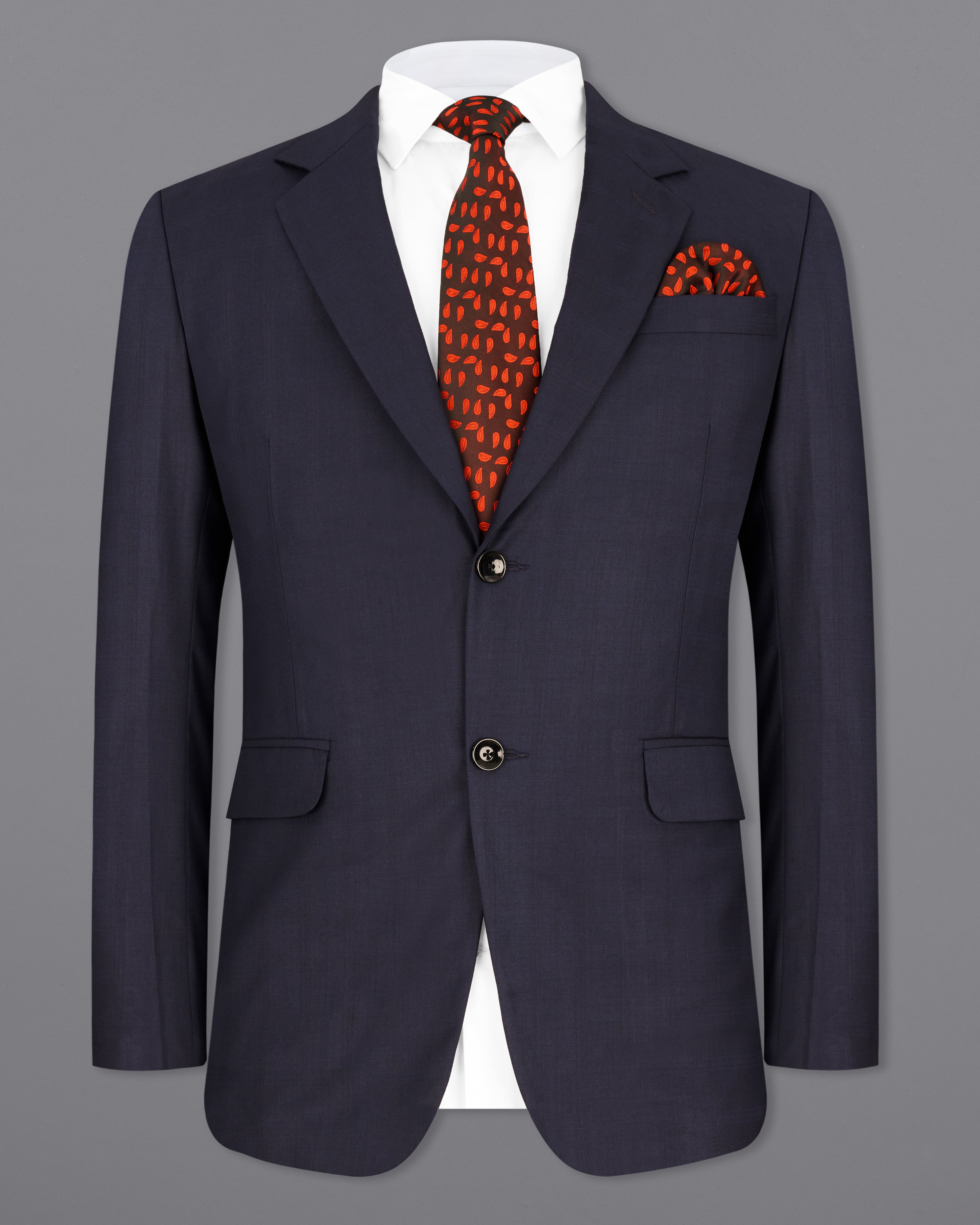 Thunder Navy Blue Single Breasted Blazer BL2309-SB-36, BL2309-SB-38, BL2309-SB-40, BL2309-SB-42, BL2309-SB-44, BL2309-SB-46, BL2309-SB-48, BL2309-SB-50, BL2309-SB-52, BL2309-SB-54, BL2309-SB-56, BL2309-SB-58, BL2309-SB-60