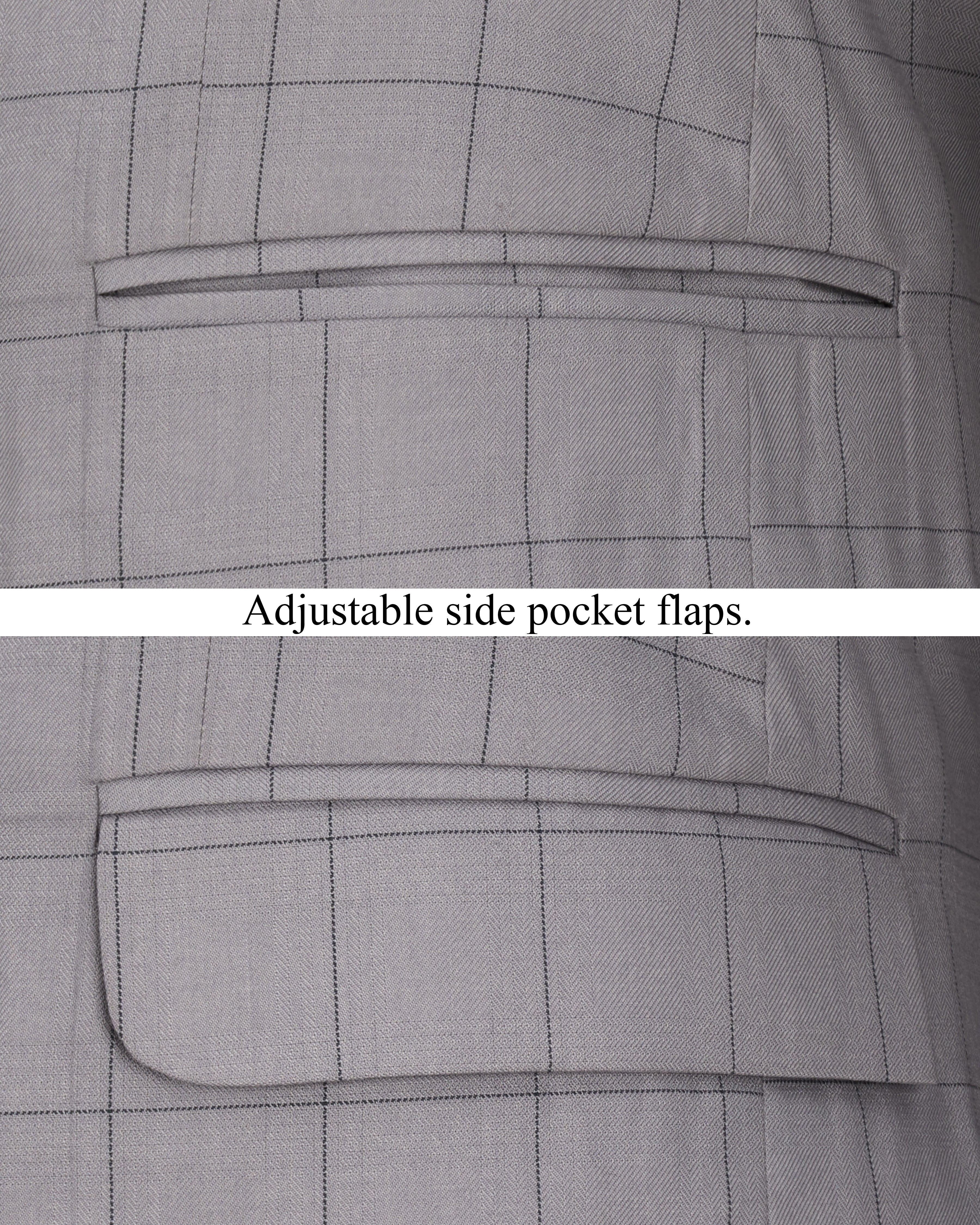 Regent Gray Windowpane Single Breasted Blazer BL2312-SB-36, BL2312-SB-38, BL2312-SB-40, BL2312-SB-42, BL2312-SB-44, BL2312-SB-46, BL2312-SB-48, BL2312-SB-50, BL2312-SB-52, BL2312-SB-54, BL2312-SB-56, BL2312-SB-58, BL2312-SB-60