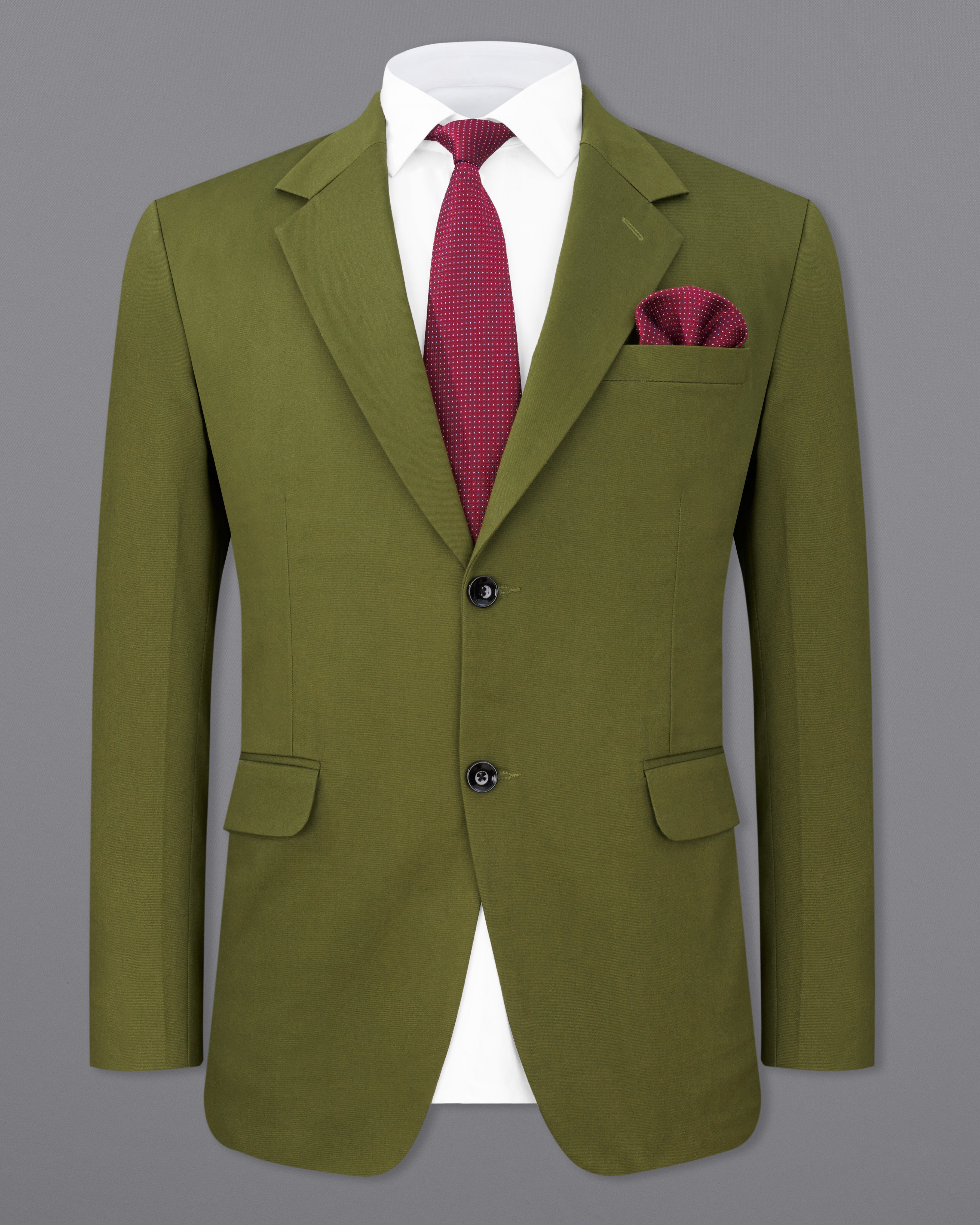 Saratoga Green Single Breasted Premium Cotton Blazer BL2317-SB-36, BL2317-SB-38, BL2317-SB-40, BL2317-SB-42, BL2317-SB-44, BL2317-SB-46, BL2317-SB-48, BL2317-SB-50, BL2317-SB-52, BL2317-SB-54, BL2317-SB-56, BL2317-SB-58, BL2317-SB-60