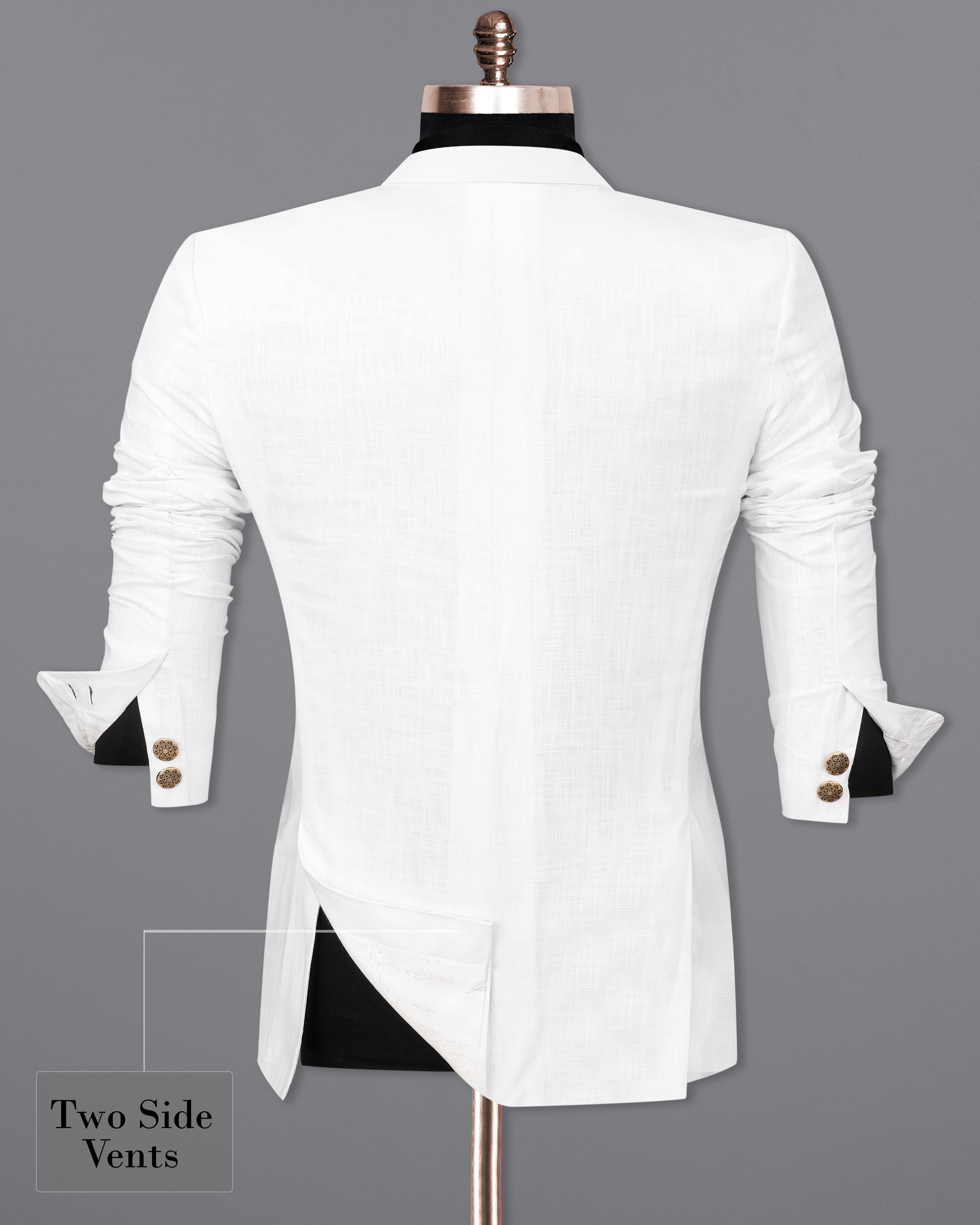 Bright White Luxurious Linen Blazer BL2362-SB-36, BL2362-SB-38, BL2362-SB-40, BL2362-SB-42, BL2362-SB-44, BL2362-SB-46, BL2362-SB-48, BL2362-SB-50, BL2362-SB-52, BL2362-SB-54, BL2362-SB-56, BL2362-SB-58, BL2362-SB-60	