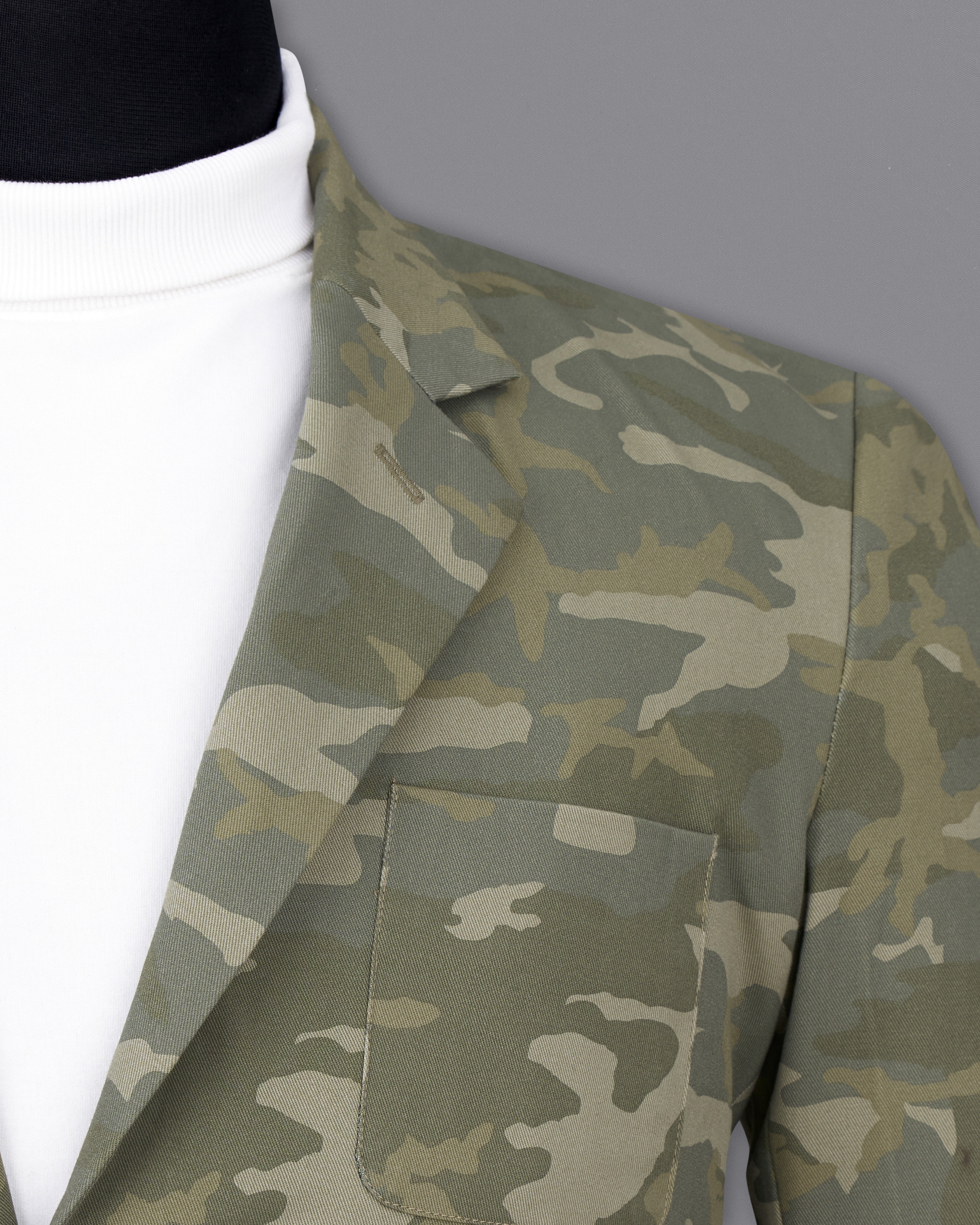 Flax Smoke Green with Nomad Cream Camouflage Premium Cotton Designer Blazer BL2435-SB-PP-36,BL2435-SB-PP-38,BL2435-SB-PP-40,BL2435-SB-PP-42,BL2435-SB-PP-44,BL2435-SB-PP-46,BL2435-SB-PP-48,BL2435-SB-PP-50,BL2435-SB-PP-52,BL2435-SB-PP-54,BL2435-SB-PP-56,BL2435-SB-PP-58,BL2435-SB-PP-60