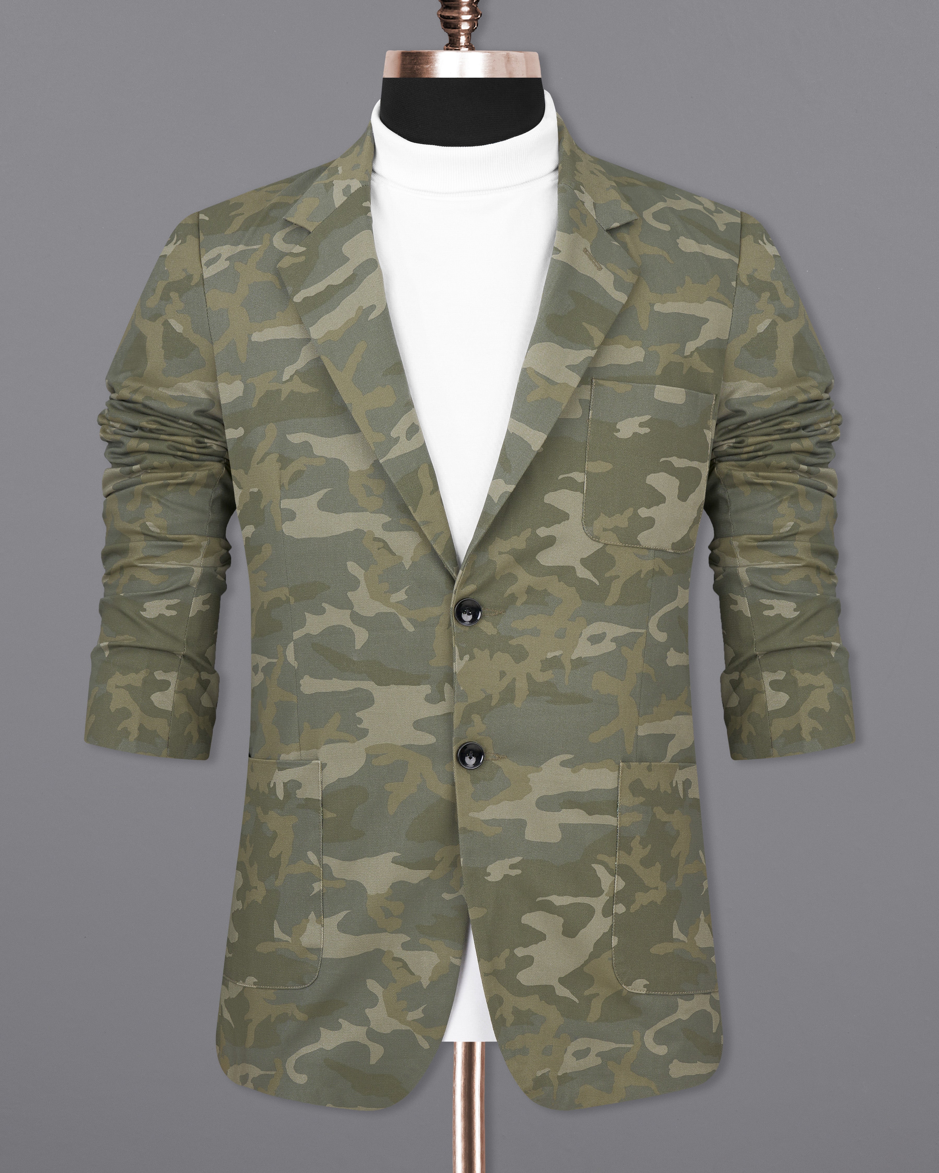 Flax Smoke Green with Nomad Cream Camouflage Premium Cotton Designer Blazer BL2435-SB-PP-36,BL2435-SB-PP-38,BL2435-SB-PP-40,BL2435-SB-PP-42,BL2435-SB-PP-44,BL2435-SB-PP-46,BL2435-SB-PP-48,BL2435-SB-PP-50,BL2435-SB-PP-52,BL2435-SB-PP-54,BL2435-SB-PP-56,BL2435-SB-PP-58,BL2435-SB-PP-60