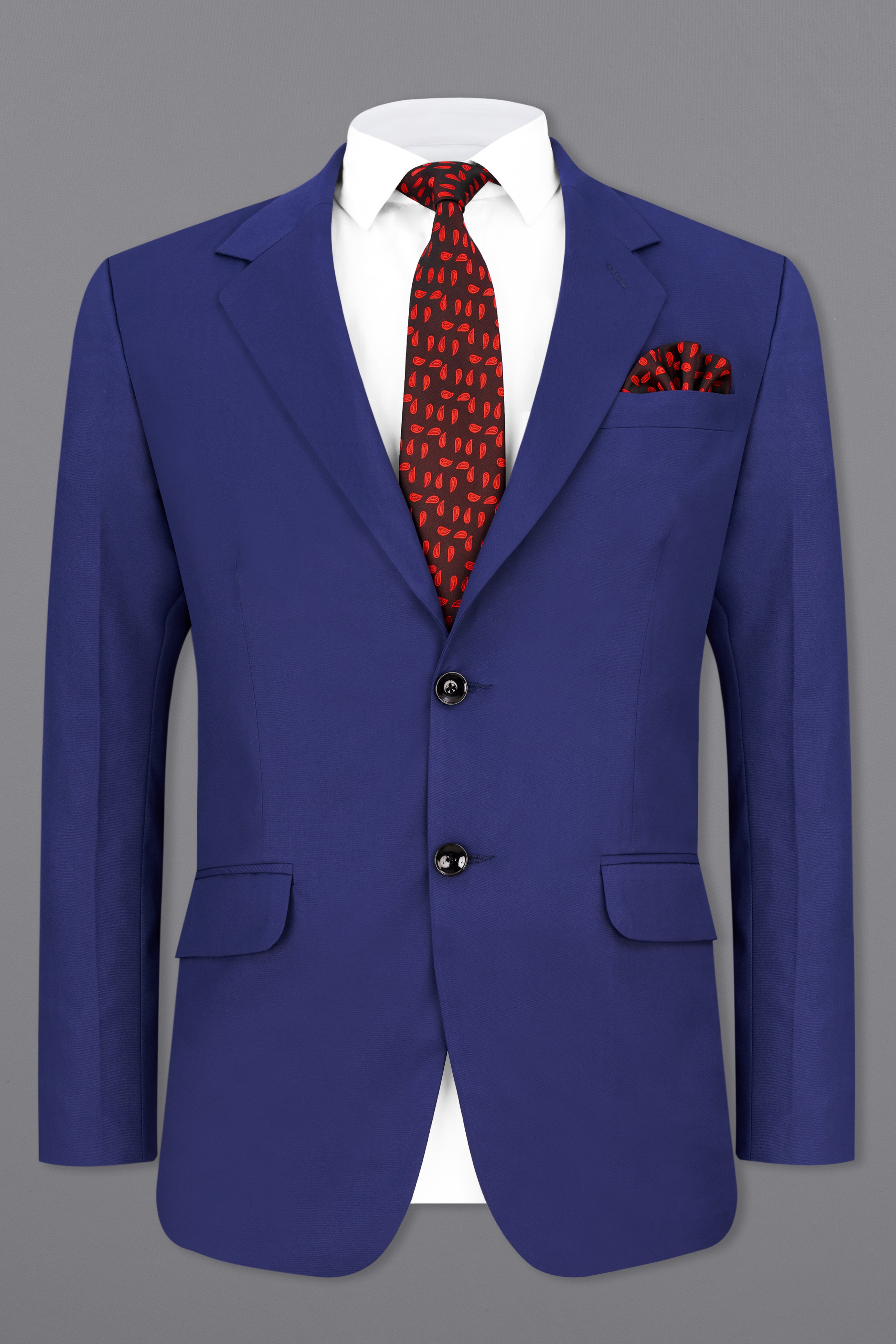 Royal Blue Single Breasted Blazer