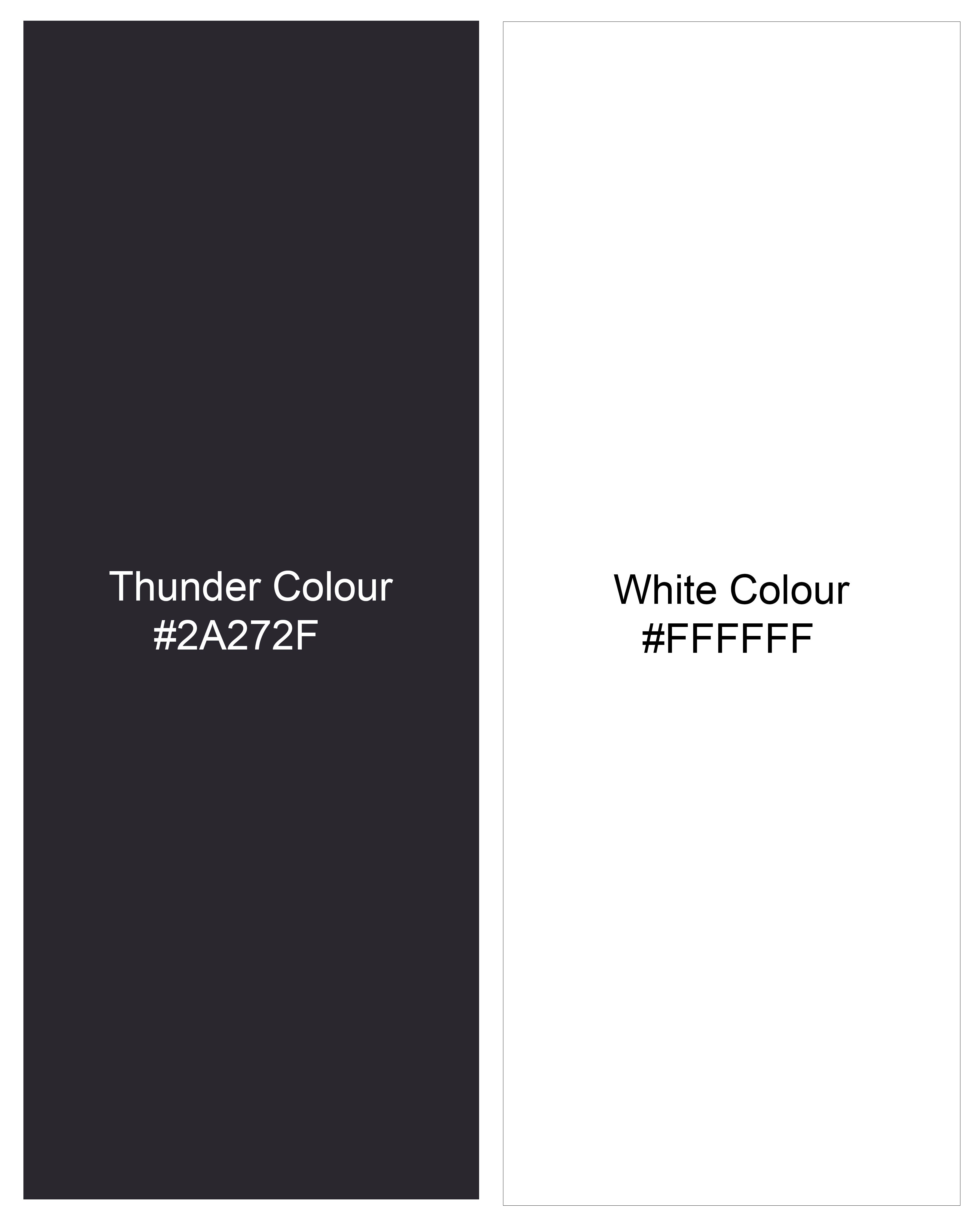 Thunder Black and White Striped Double-Breasted Blazer BL2476-DB-36, BL2476-DB-38, BL2476-DB-40, BL2476-DB-42, BL2476-DB-44, BL2476-DB-46, BL2476-DB-48, BL2476-DB-50, BL2476-DB-52, BL2476-DB-54, BL2476-DB-56, BL2476-DB-58, BL2476-DB-60