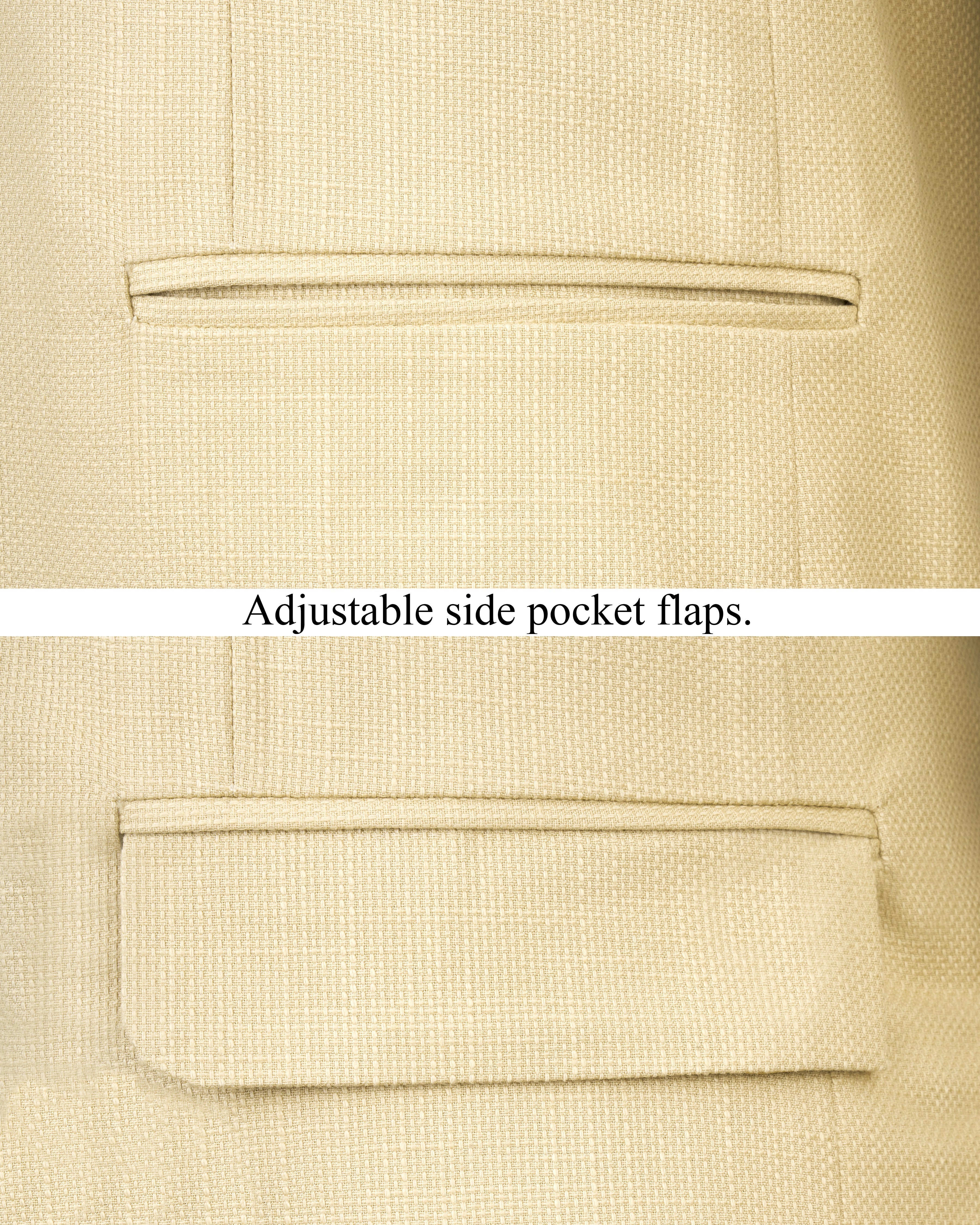 Hampton Beige Premium Cotton Bandhgala Blazer BL2481-BG-36, BL2481-BG-38, BL2481-BG-40, BL2481-BG-42, BL2481-BG-44, BL2481-BG-46, BL2481-BG-48, BL2481-BG-50, BL2481-BG-52, BL2481-BG-54, BL2481-BG-56, BL2481-BG-58, BL2481-BG-60