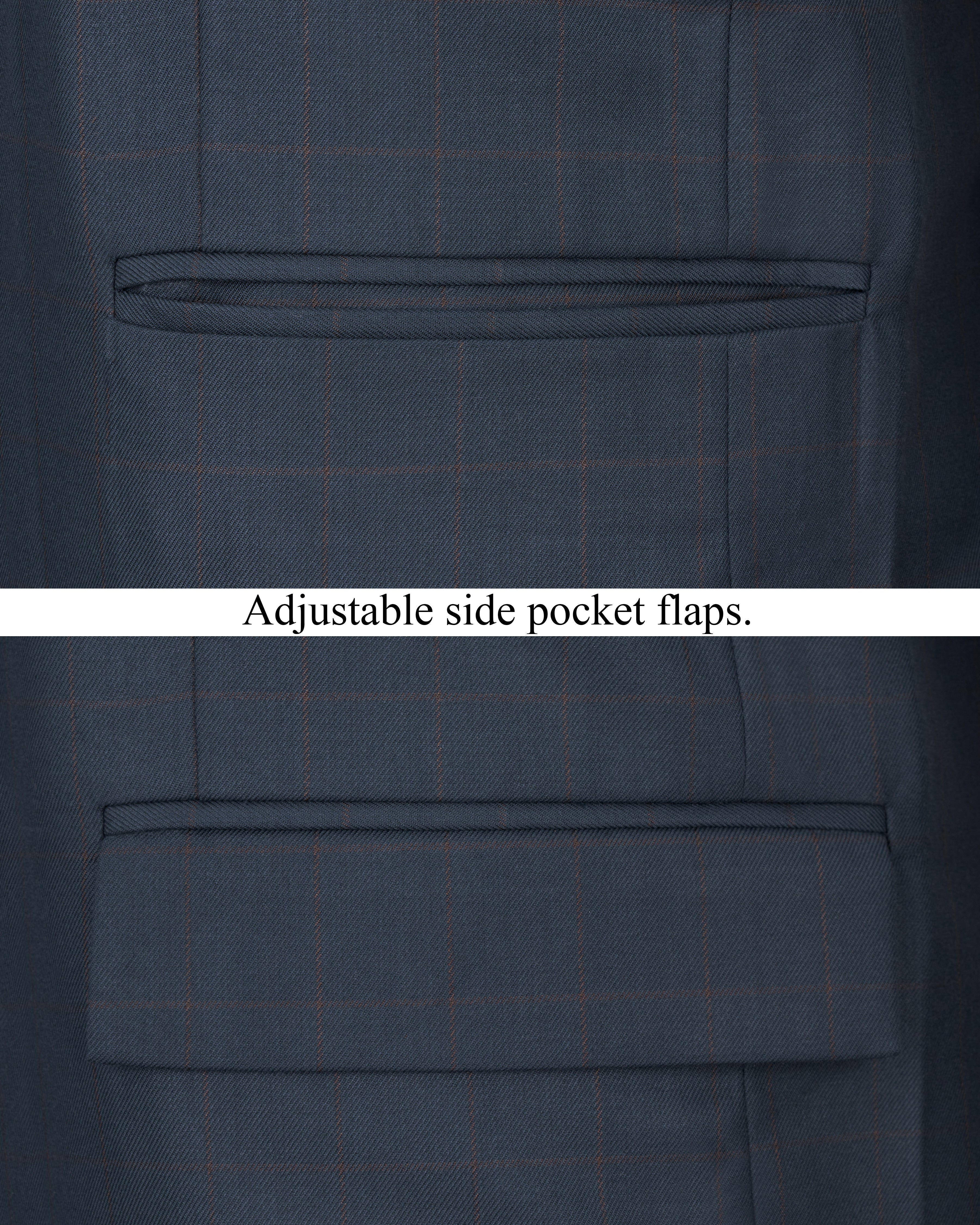 Ebony Clay Blue Windowpane Cross Buttoned Bandhgaala Blazer BL2501-CBG2-36, BL2501-CBG2-38, BL2501-CBG2-40, BL2501-CBG2-42, BL2501-CBG2-44, BL2501-CBG2-46, BL2501-CBG2-48, BL2501-CBG2-50, BL2501-CBG2-52, BL2501-CBG2-54, BL2501-CBG2-56, BL2501-CBG2-58, BL2501-CBG2-60