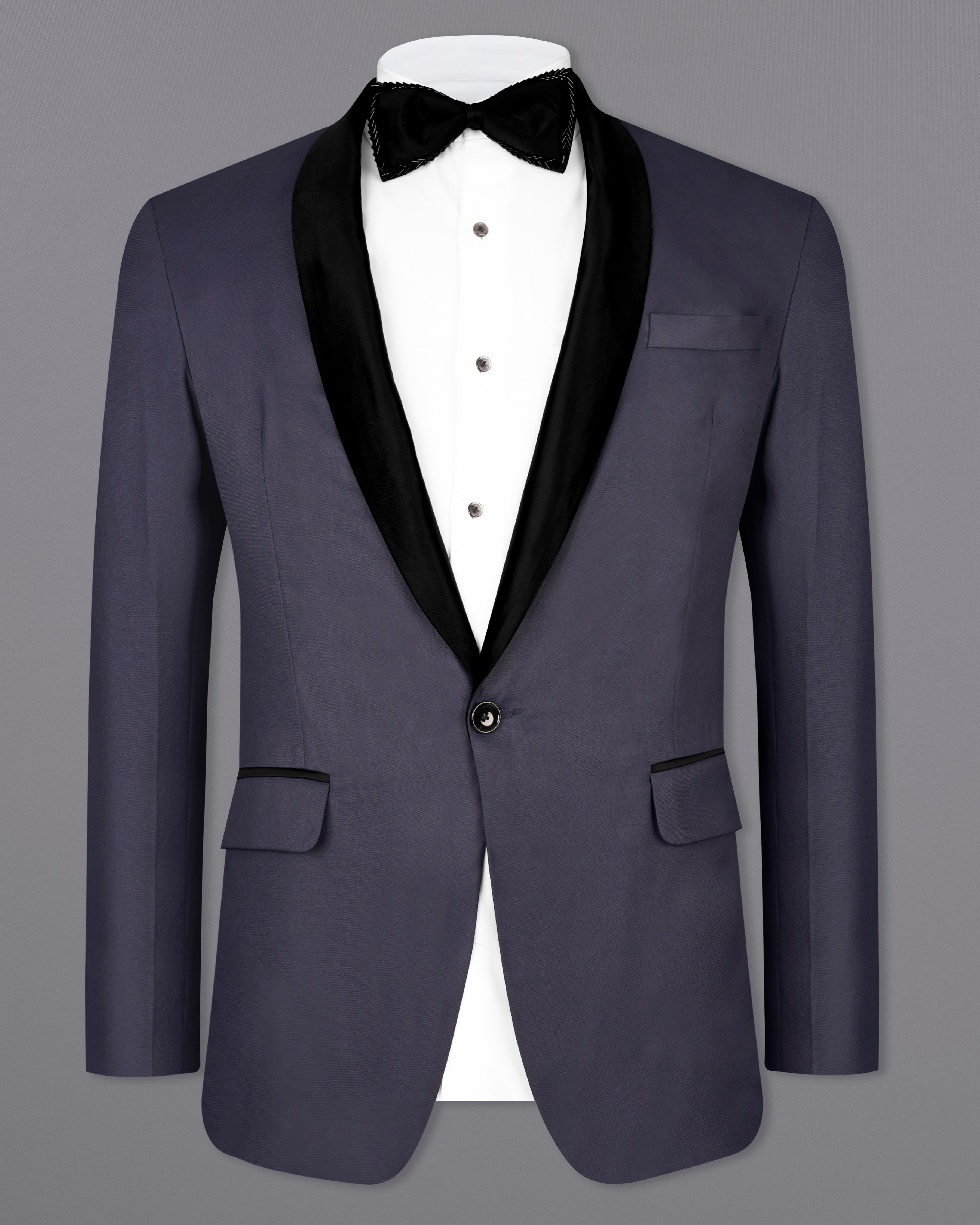 Gunmetal Blue Tuxedo Blazer BL2567-BKL-36,BL2567-BKL-38,BL2567-BKL-40,BL2567-BKL-42,BL2567-BKL-44,BL2567-BKL-46,BL2567-BKL-48,BL2567-BKL-50,,BL2567-BKL-52,BL2567-BKL-54,BL2567-BKL-56,BL2567-BKL-58,BL2567-BKL-60