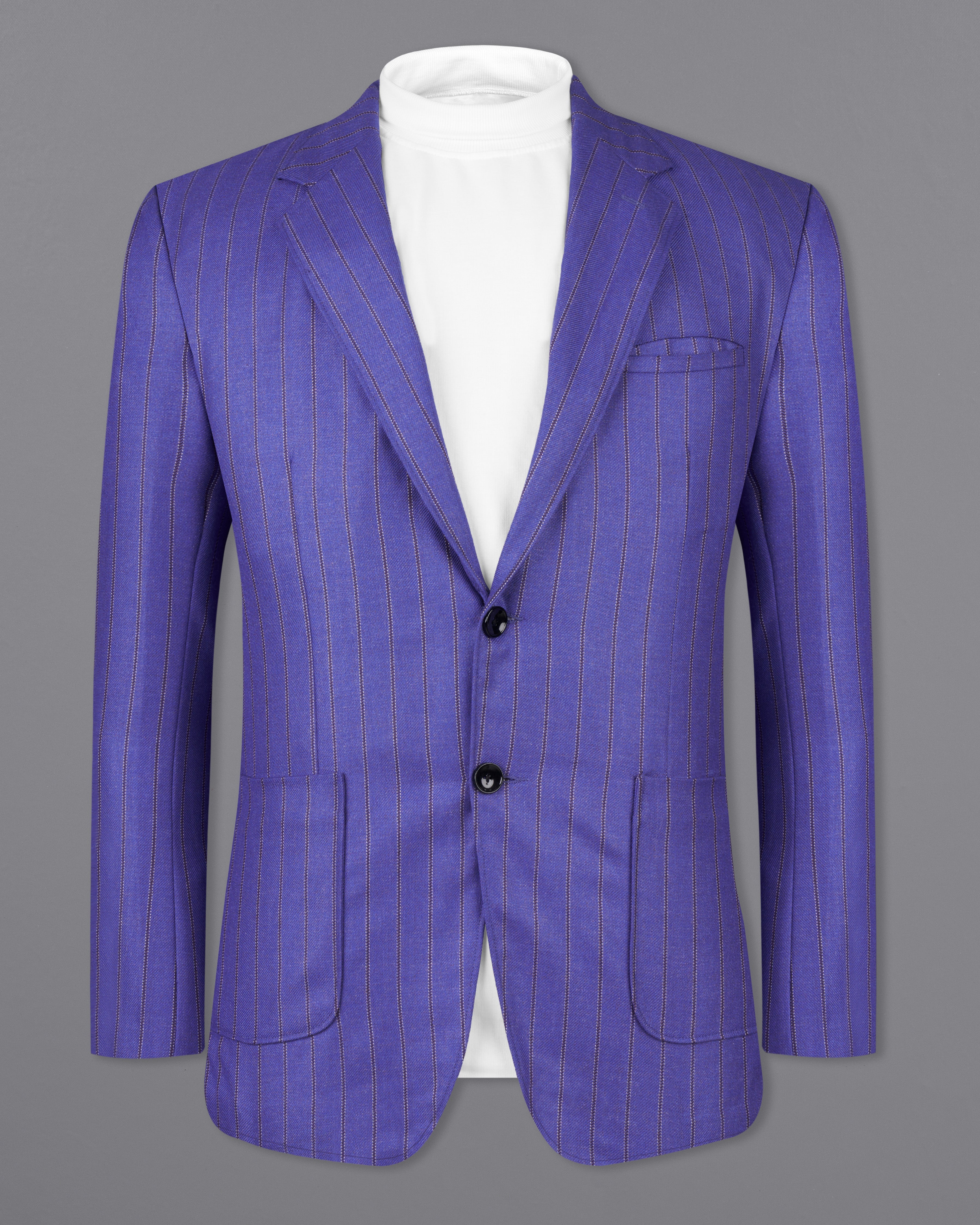 Deluge Blue Striped Single Breasted Blazer BL2568-SB-PP-D150-36,BL2568-SB-PP-D150-38,BL2568-SB-PP-D150-40,BL2568-SB-PP-D150-42,BL2568-SB-PP-D150-44,BL2568-SB-PP-D150-46,BL2568-SB-PP-D150-48,BL2568-SB-PP-D150-50,,BL2568-SB-PP-D150-52,BL2568-SB-PP-D150-54,BL2568-SB-PP-D150-56,BL2568-SB-PP-D150-58,BL2568-SB-PP-D150-60