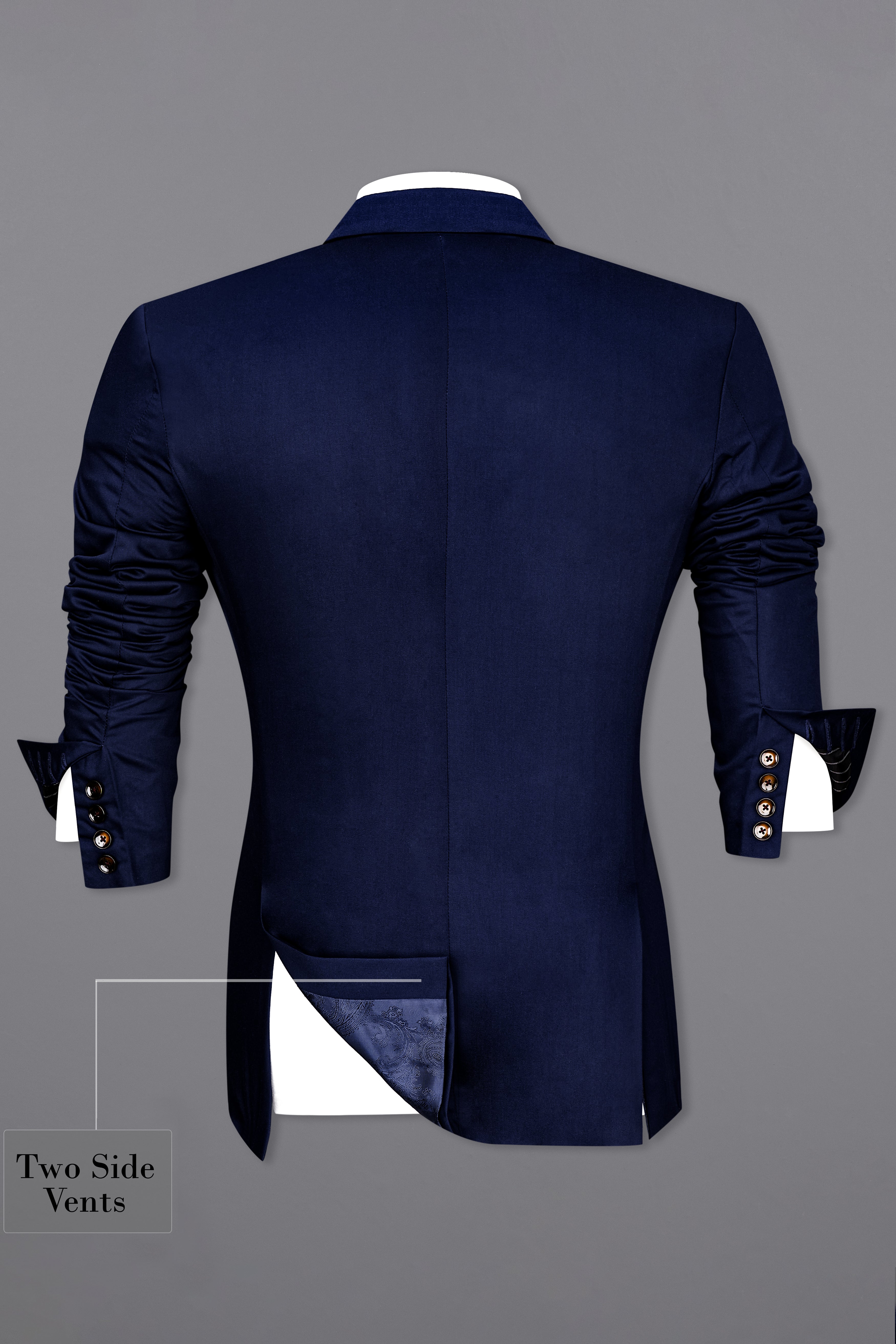 Space Blue Subtle Sheen Traveler Blazer