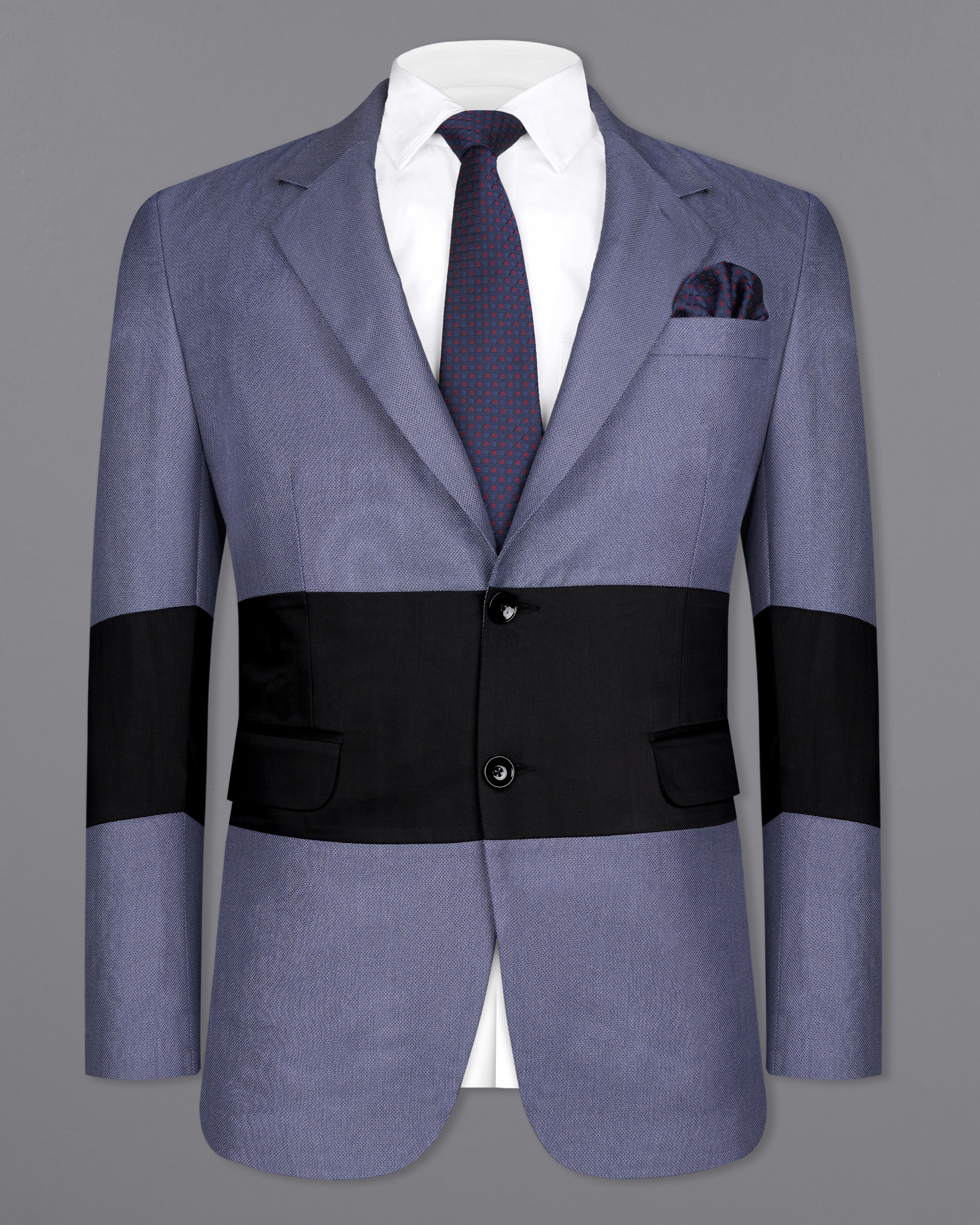 Dolphin Blue Textured Single Breasted Designer Blazer BL2613-SB-D19-36, BL2613-SB-D19-38, BL2613-SB-D19-40, BL2613-SB-D19-42, BL2613-SB-D19-44, BL2613-SB-D19-46, BL2613-SB-D19-48, BL2613-SB-D19-50, BL2613-SB-D19-52, BL2613-SB-D19-54, BL2613-SB-D19-56, BL2613-SB-D19-58, BL2613-SB-D19-60