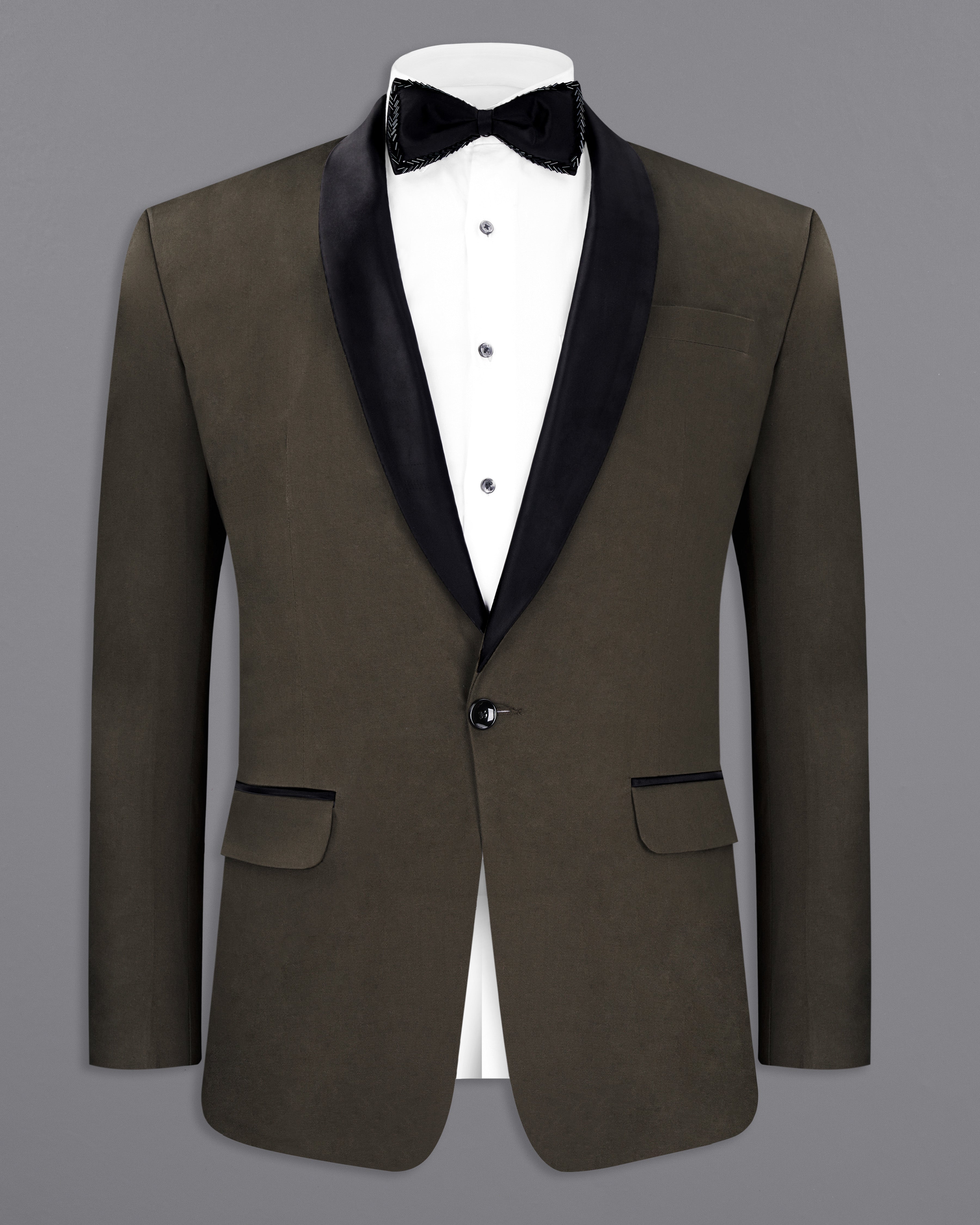 Walnut Brown Premium Cotton Tuxedo Blazer BL2631-BKL-36, BL2631-BKL-38, BL2631-BKL-40, BL2631-BKL-42, BL2631-BKL-44, BL2631-BKL-46, BL2631-BKL-48, BL2631-BKL-50, BL2631-BKL-52, BL2631-BKL-54, BL2631-BKL-56, BL2631-BKL-58, BL2631-BKL-60