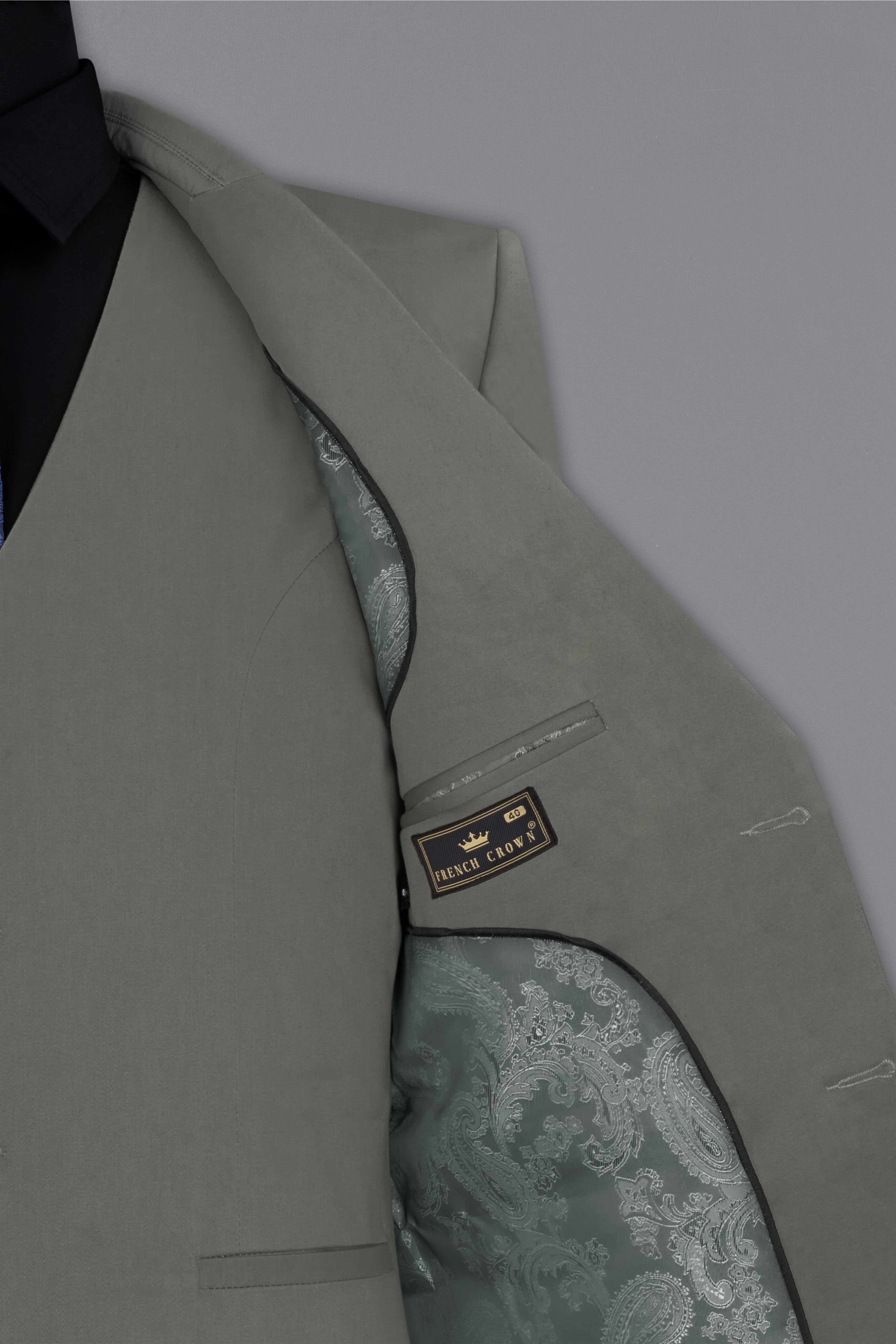 Ironside Gray Stretchable Premium Cotton traveler Blazer