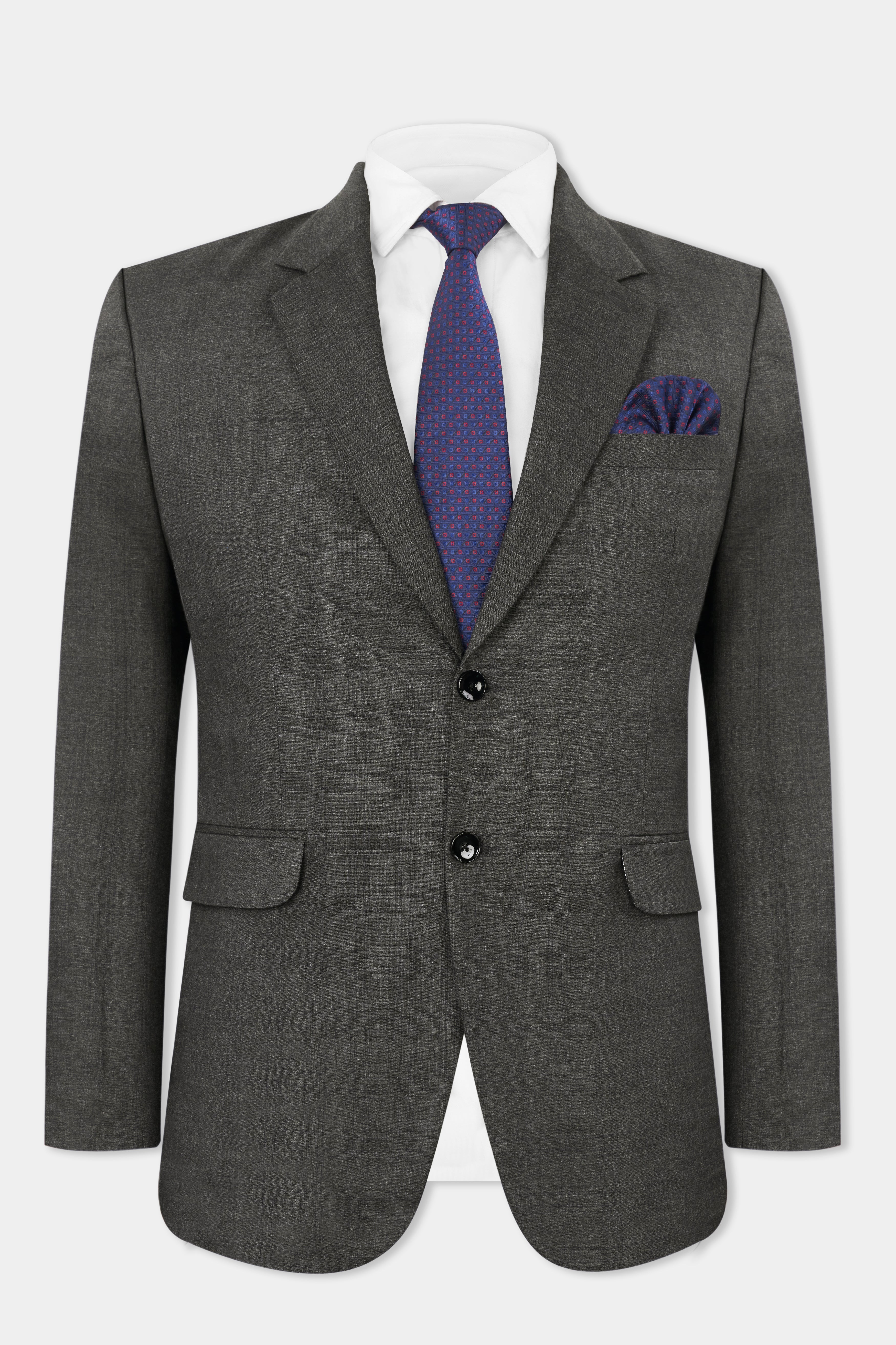 Iridium Dark Gray Single-Breasted Blazer