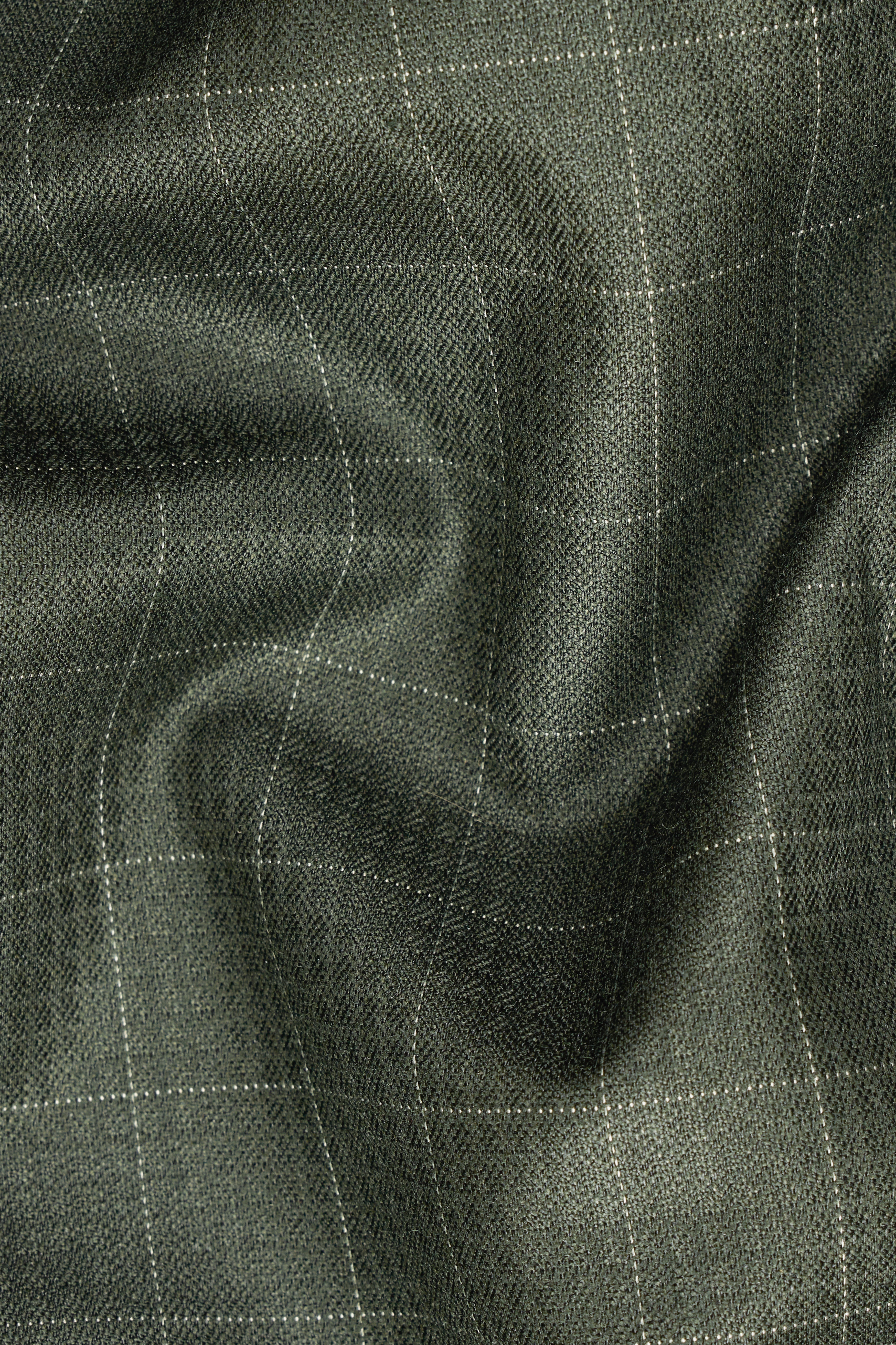 Dune Dark Green Subtle Checkered Double Breasted Blazer