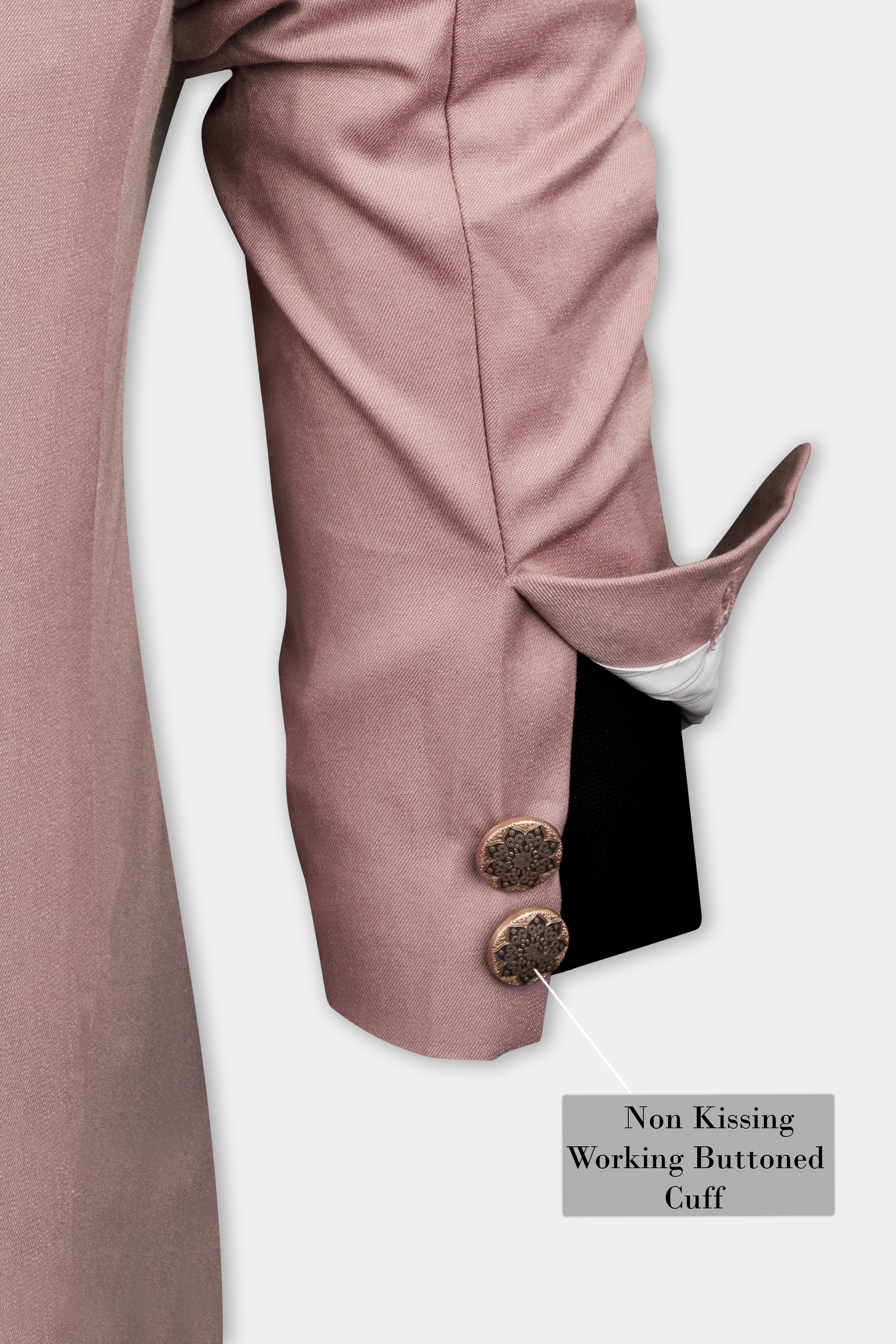 Thatch Light Pink Cross Placket Bandhgala Blazer BL2719-CBG-36, BL2719-CBG-38, BL2719-CBG-40, BL2719-CBG-42, BL2719-CBG-44, BL2719-CBG-46, BL2719-CBG-48, BL2719-CBG-50, BL2719-CBG-52, BL2719-CBG-54, BL2719-CBG-56, BL2719-CBG-58, BL2719-CBG-60