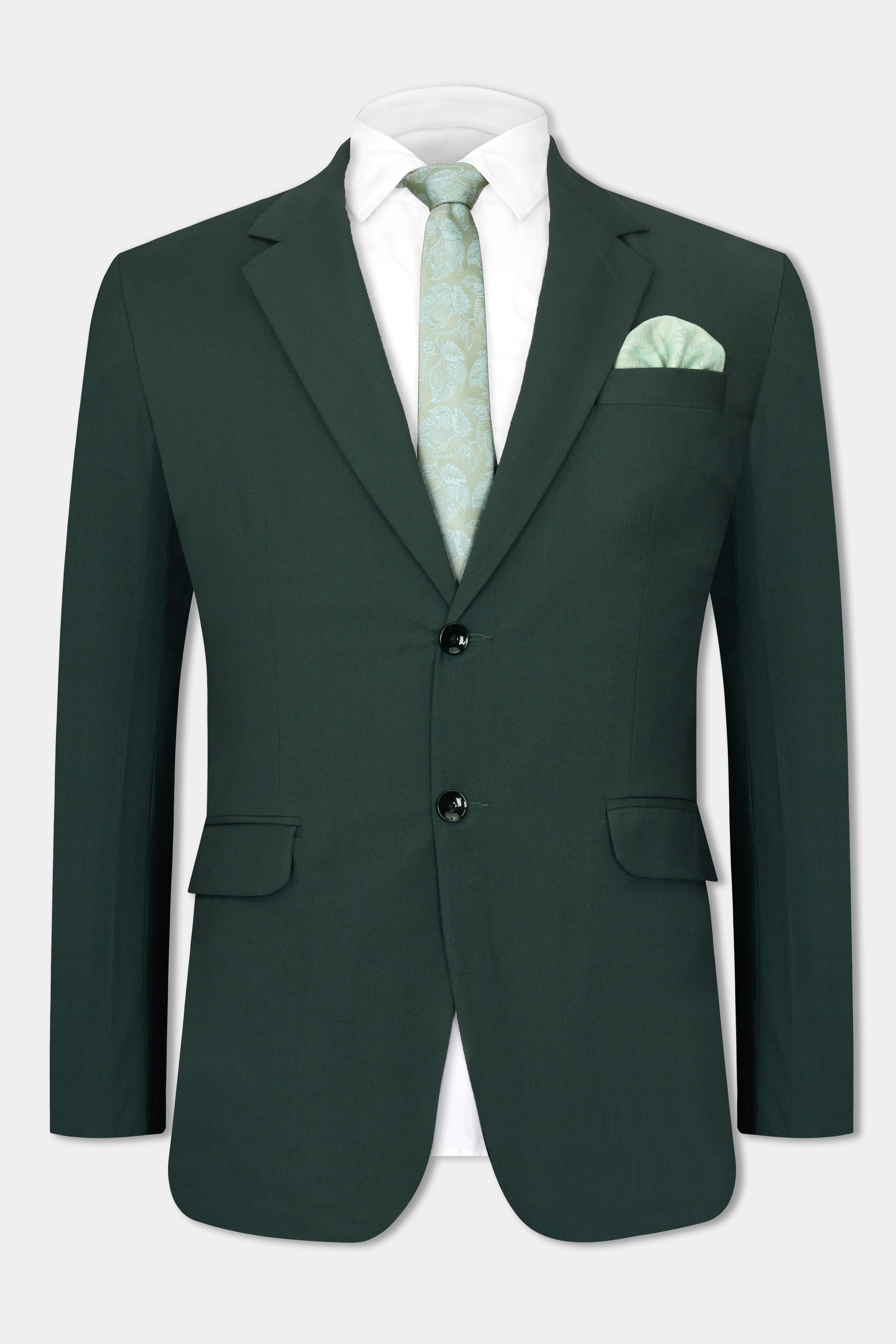 Gable Green Single Breasted Wool Rich Blazer BL2728-SB-36, BL2728-SB-38, BL2728-SB-40, BL2728-SB-42, BL2728-SB-44, BL2728-SB-46, BL2728-SB-48, BL2728-SB-50, BL2728-SB-52, BL2728-SB-54, BL2728-SB-56, BL2728-SB-58, BL2728-SB-60