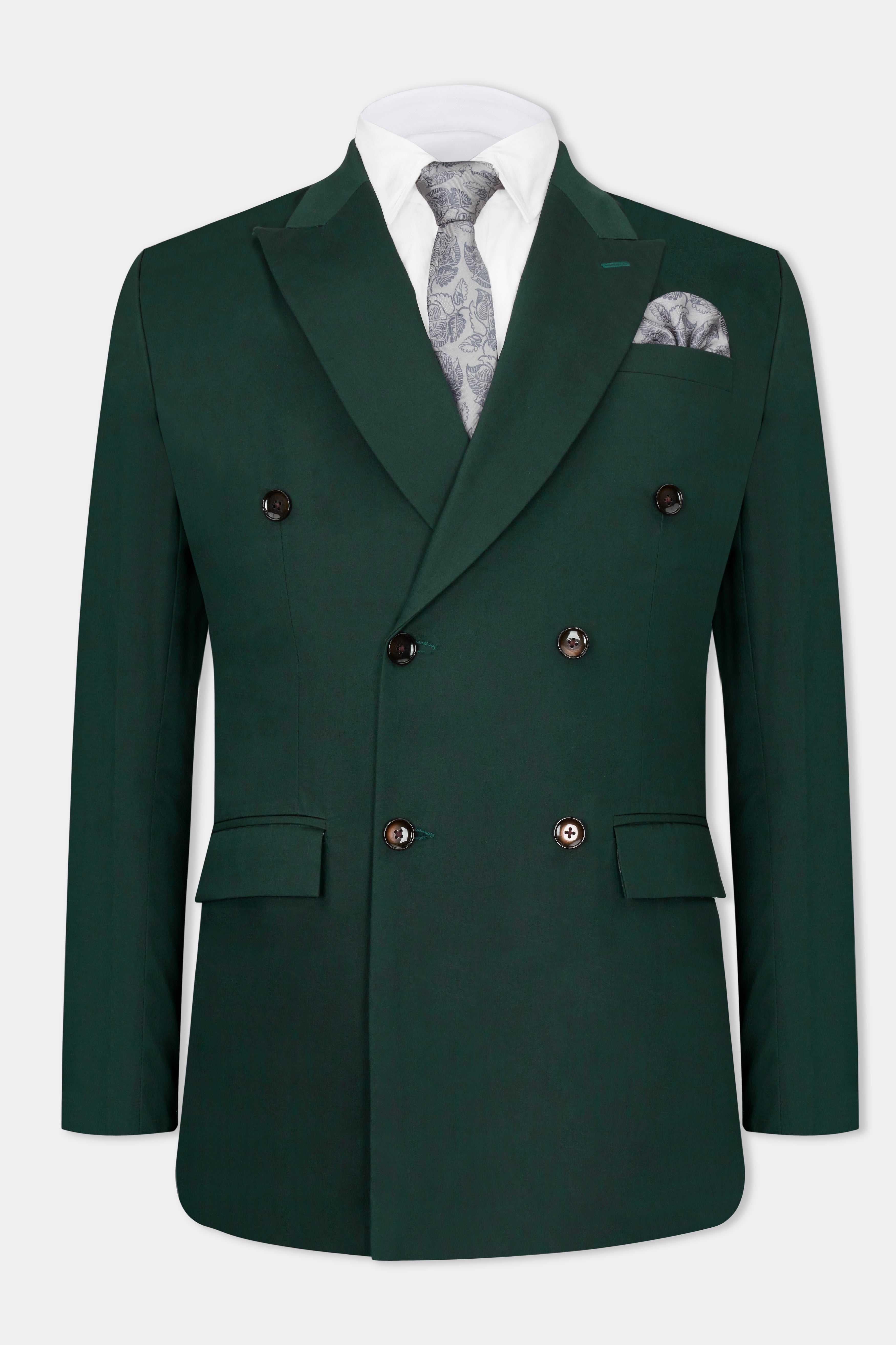 Dark Slate Green Premium Cotton Double Breasted Blazer BL2739-DB-36, BL2739-DB-38, BL2739-DB-40, BL2739-DB-42, BL2739-DB-44, BL2739-DB-46, BL2739-DB-48, BL2739-DB-50, BL2739-DB-52, BL2739-DB-54, BL2739-DB-56, BL2739-DB-58, BL2739-DB-60