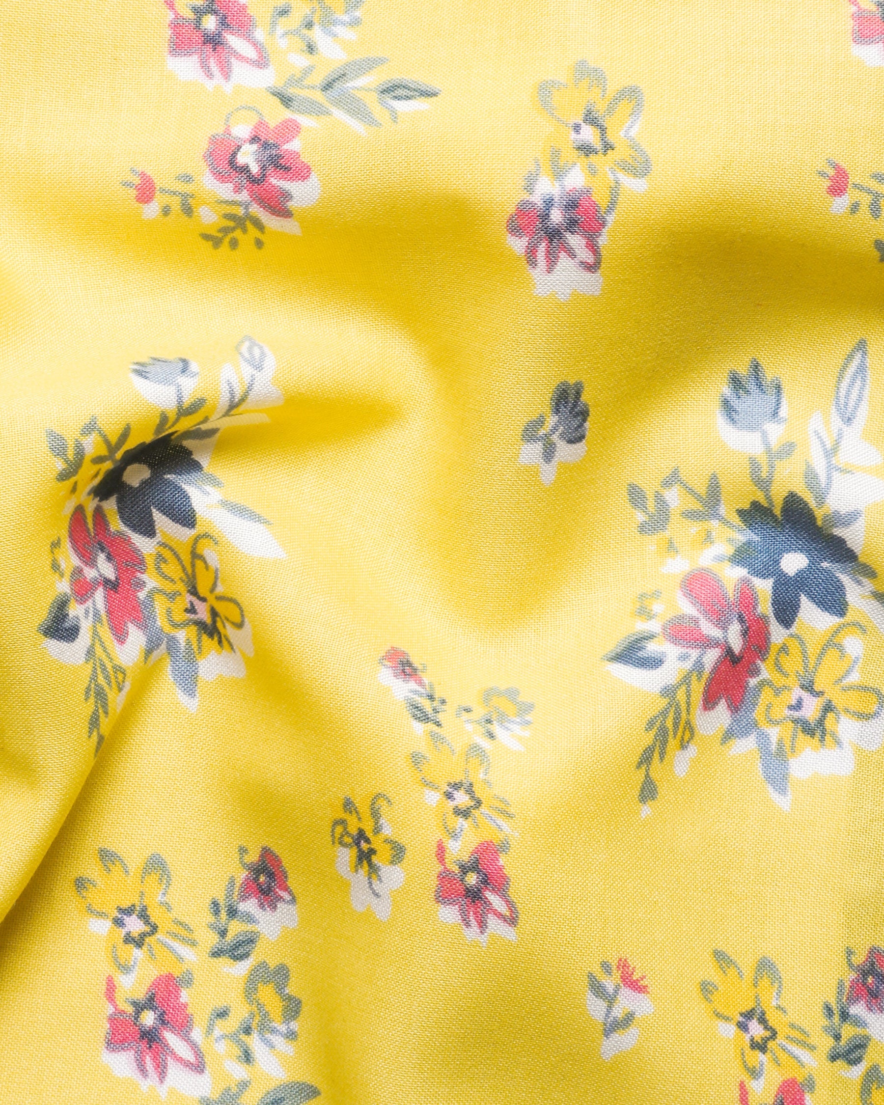 Sunshine yellow Flower Print Designer Blazer