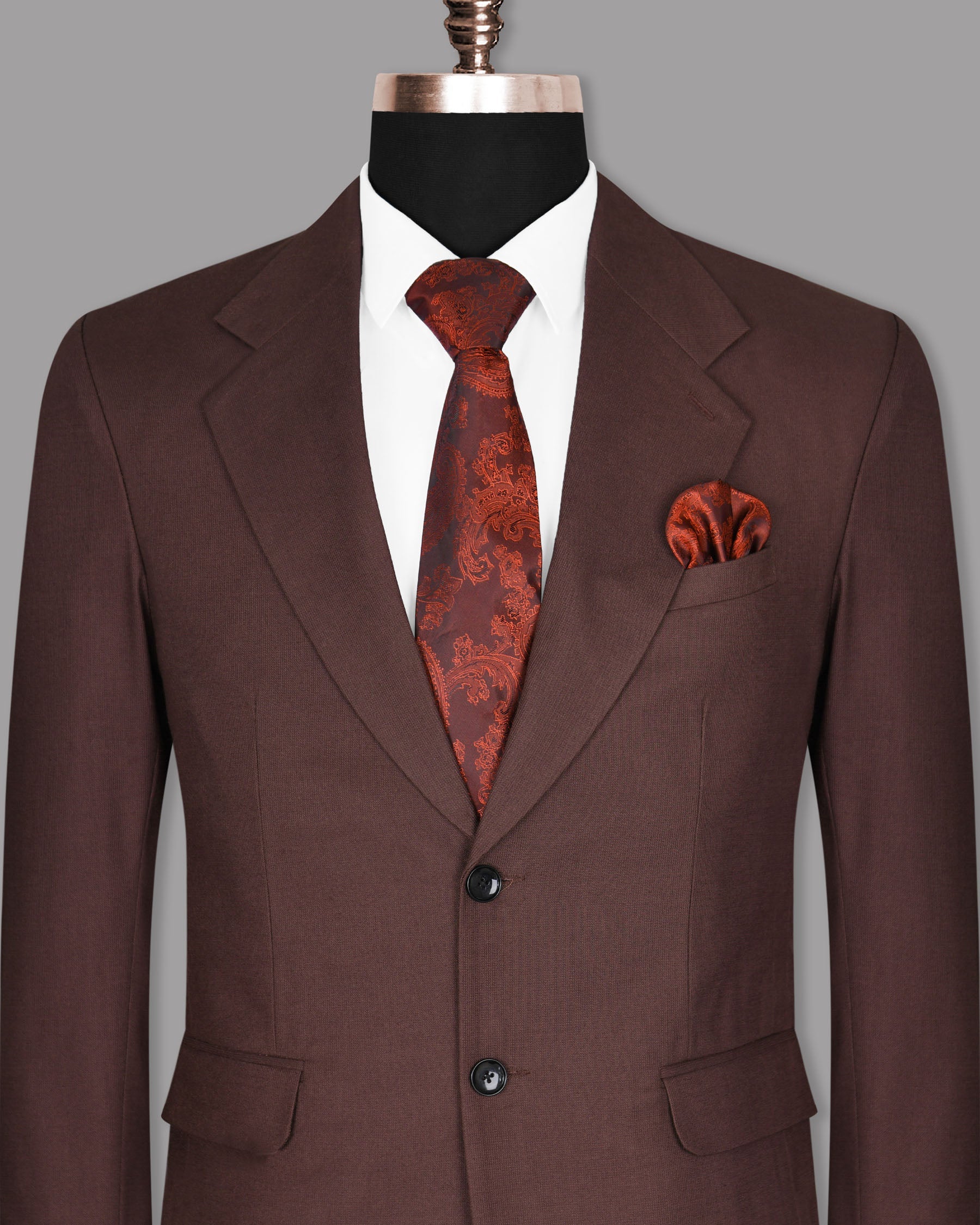 Espresso Brown Premium Cotton Blazer BL990-SB-36, BL990-SB-38, BL990-SB-40, BL990-SB-44, BL990-SB-46, BL990-SB-48, BL990-SB-50, BL990-SB-52, BL990-SB-54, BL990-SB-56, BL990-SB-58, BL990-SB-42, BL990-SB-60