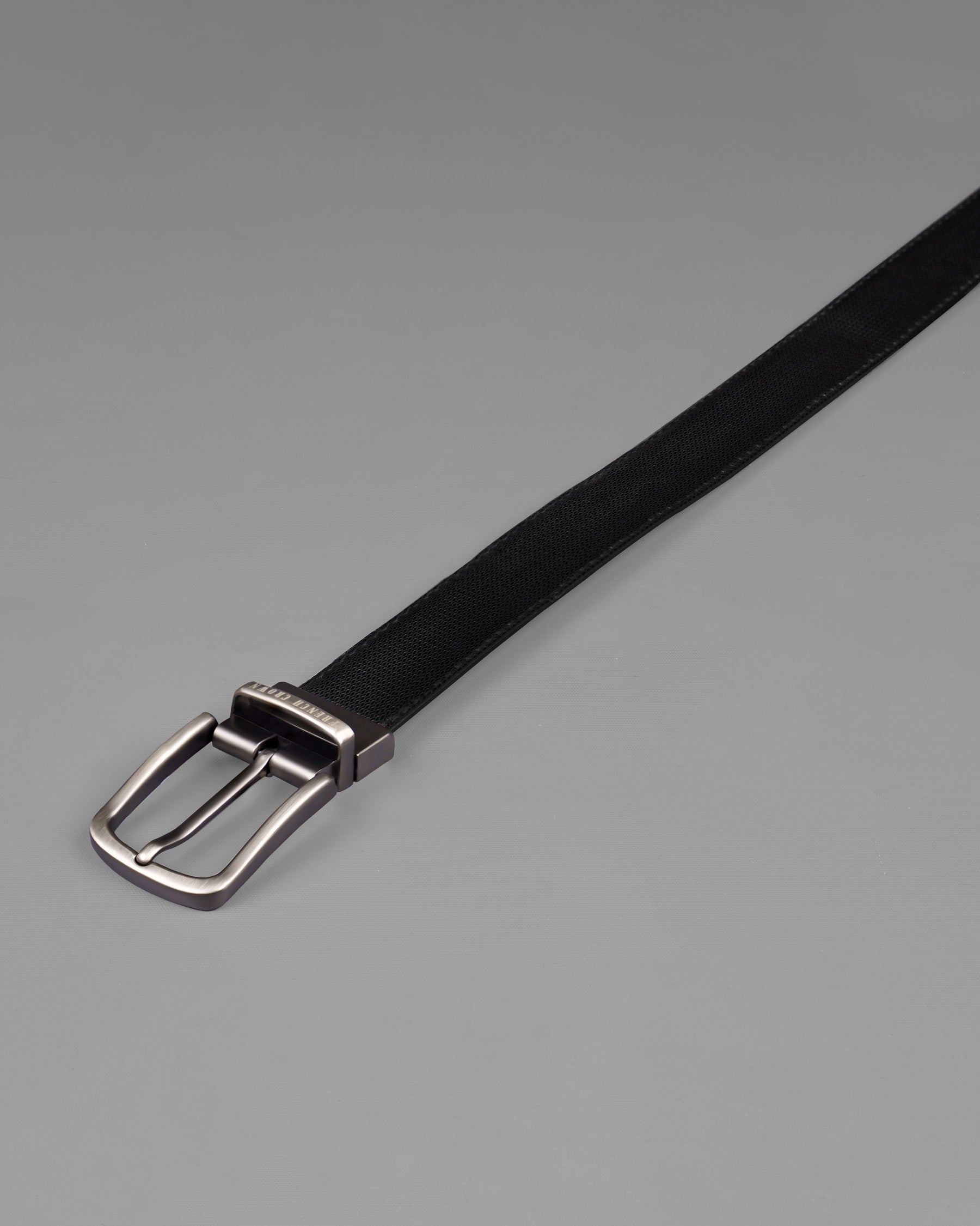 Silver Metallic Buckle Glossy Finish with Jade Black and Brown Leather Free Handcrafted Reversible Belt BT055-28, BT055-30, BT055-32, BT055-34, BT055-36, BT055-38 