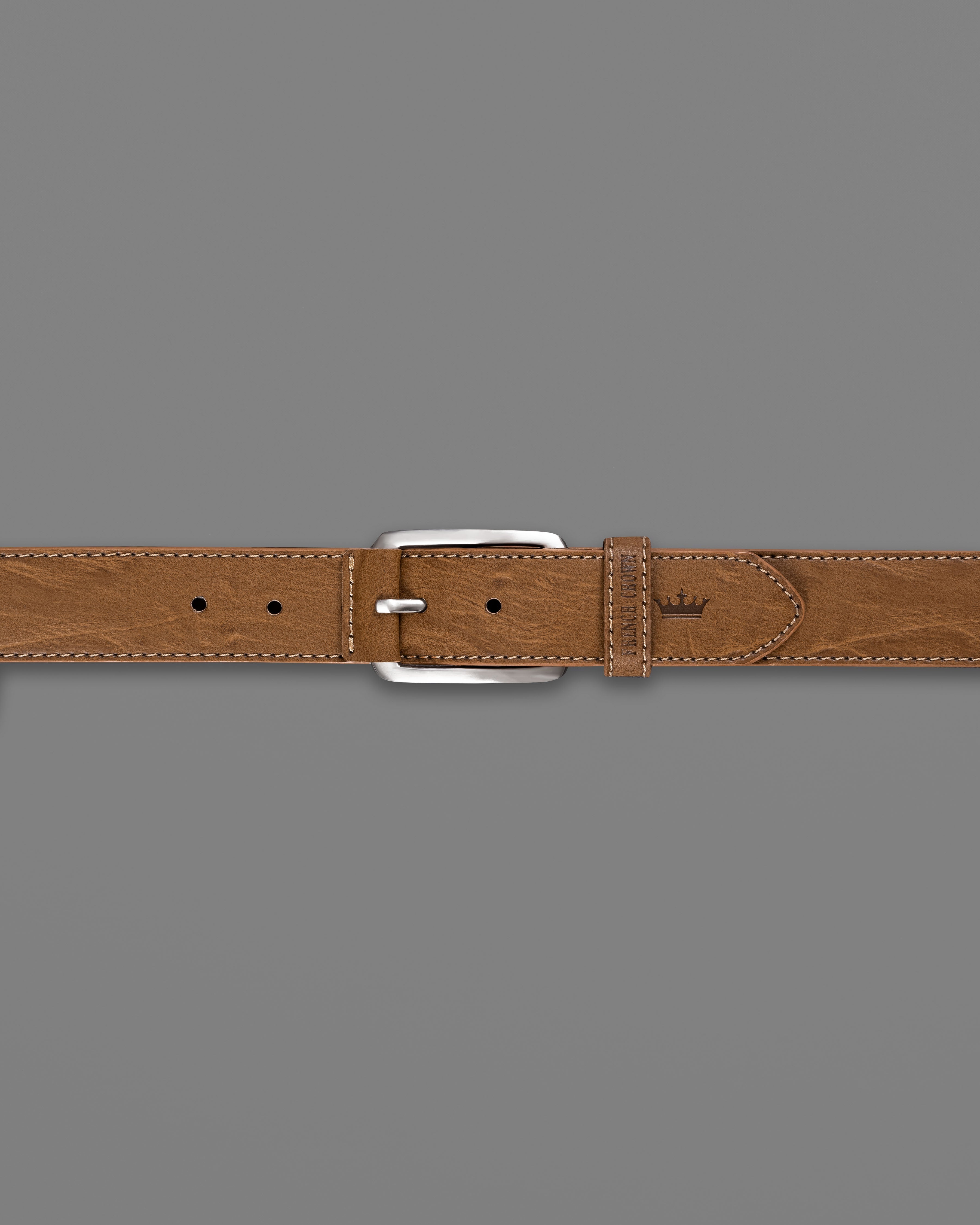 Brown Leather Free Lightweight Handcrafted Belt BT099-28, BT099-30, BT099-32, BT099-34, BT099-36, BT099-38