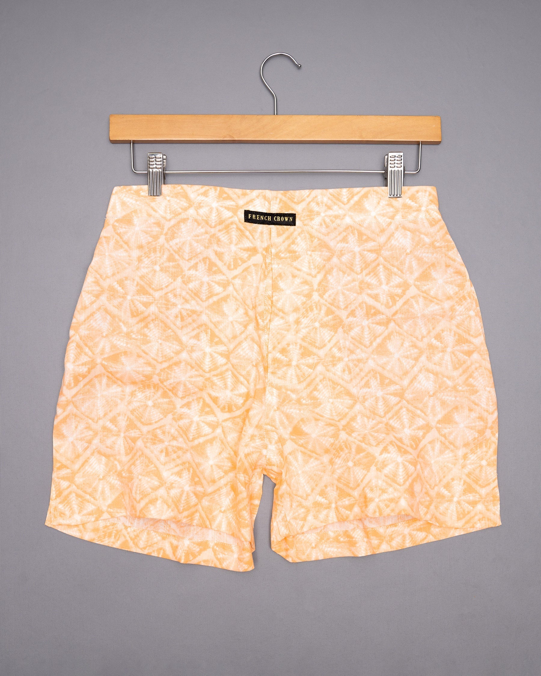 Chardonnay Orange Printed Tencel Boxers BX386-02-28, BX386-02-30, BX386-02-32, BX386-02-34, BX386-02-36, BX386-02-38, BX386-02-40, BX386-02-42, BX386-02-44