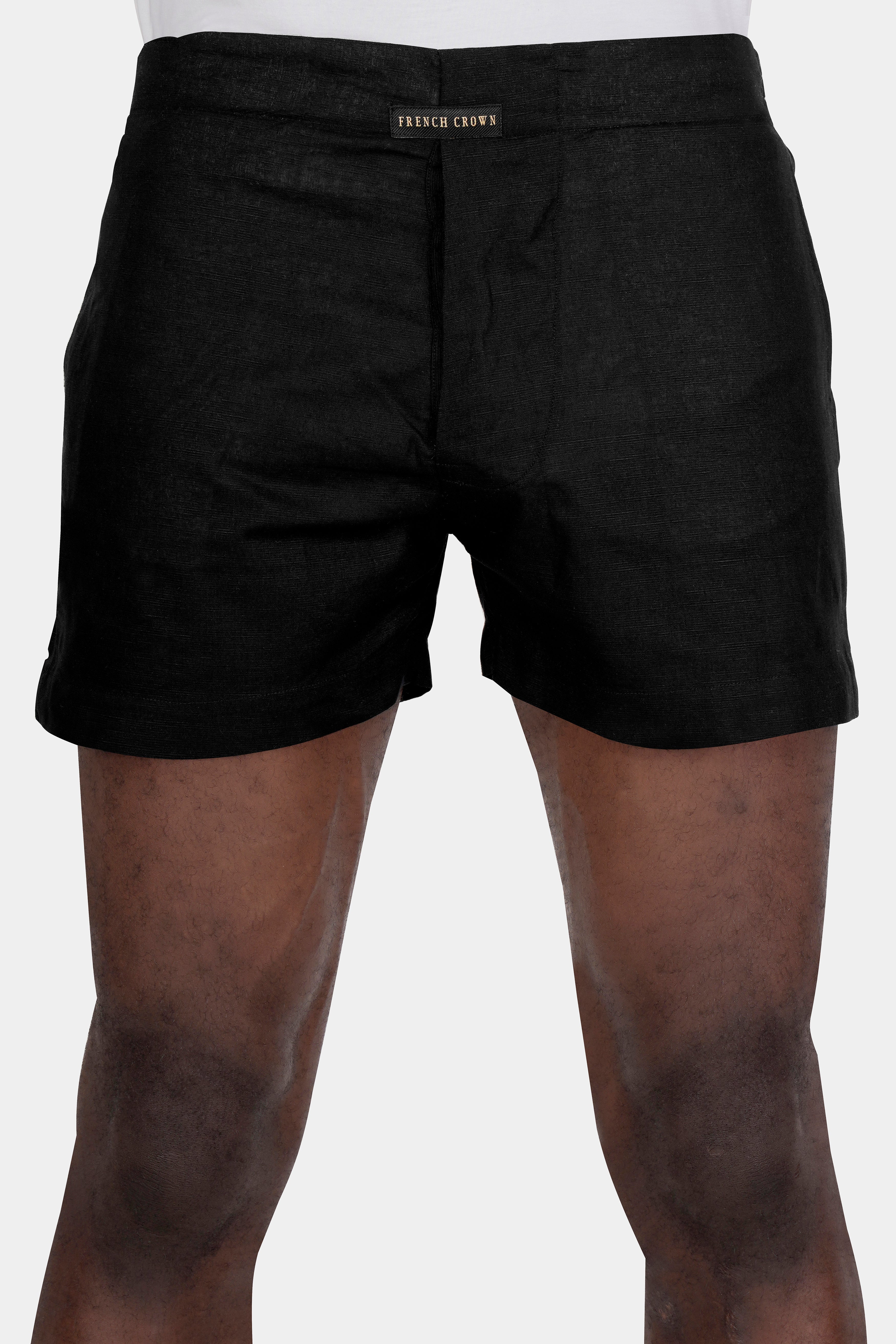 Jade Black Premium Linen Boxer