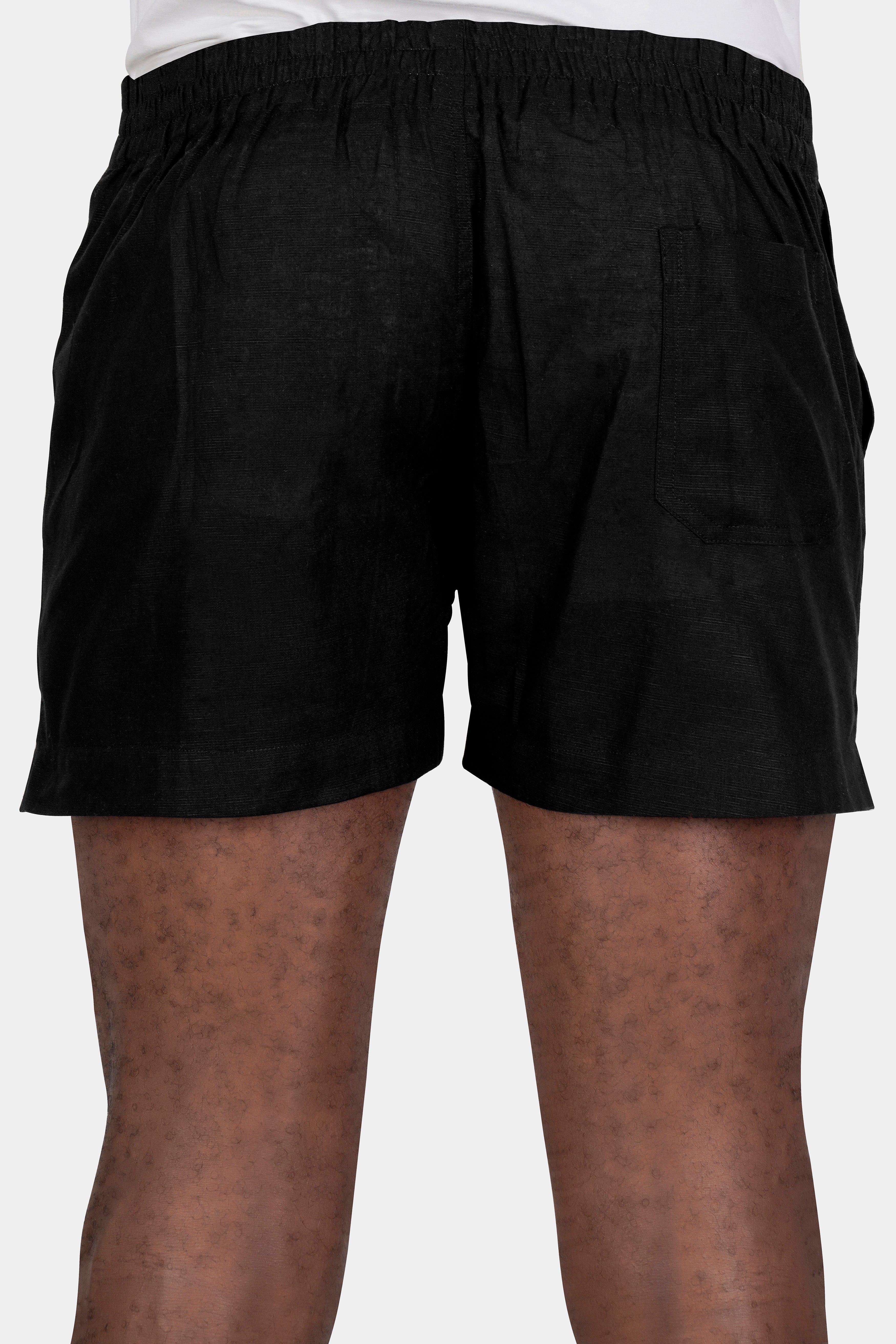 Jade Black Premium Linen Boxer