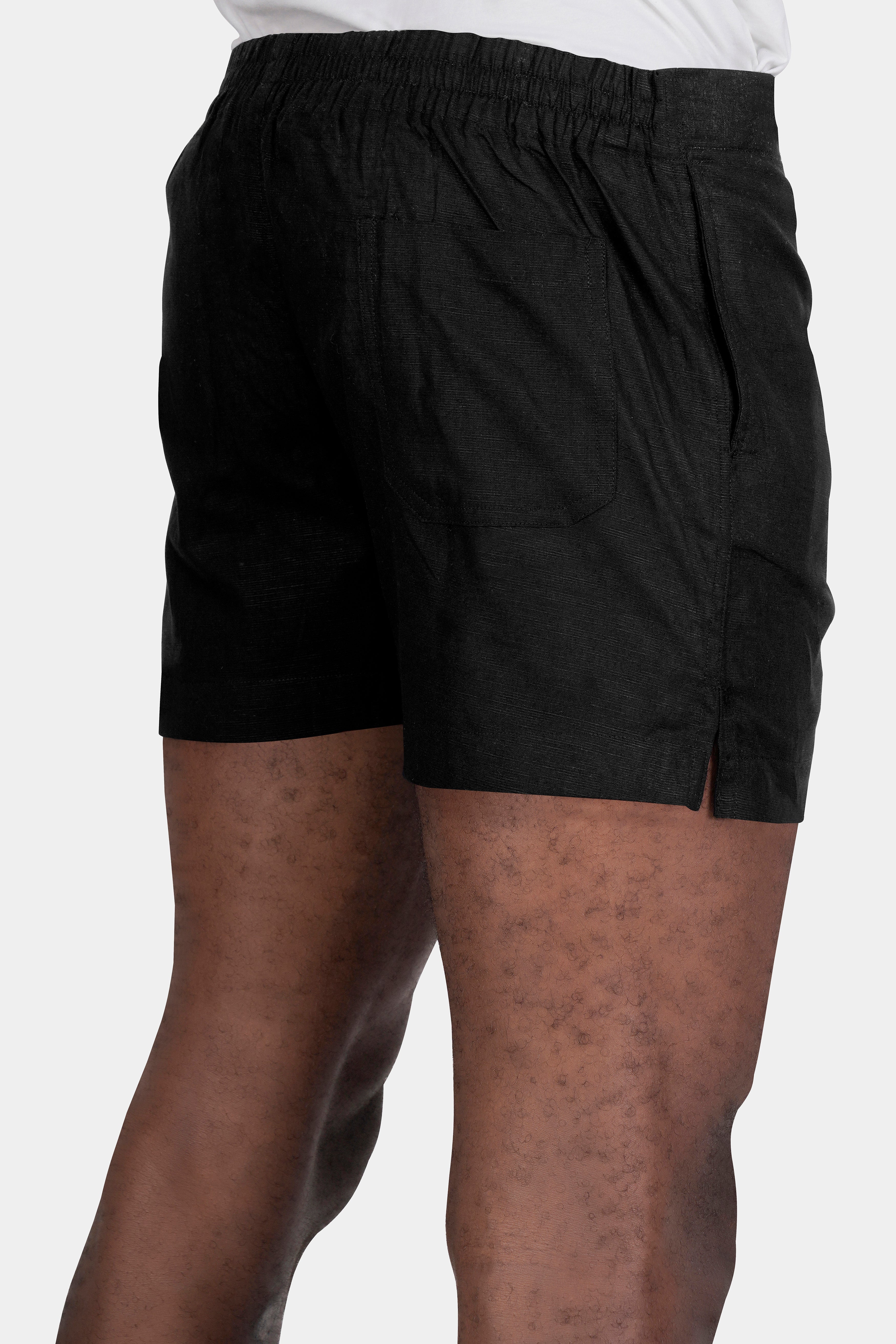 Jade Black Premium Linen Boxer