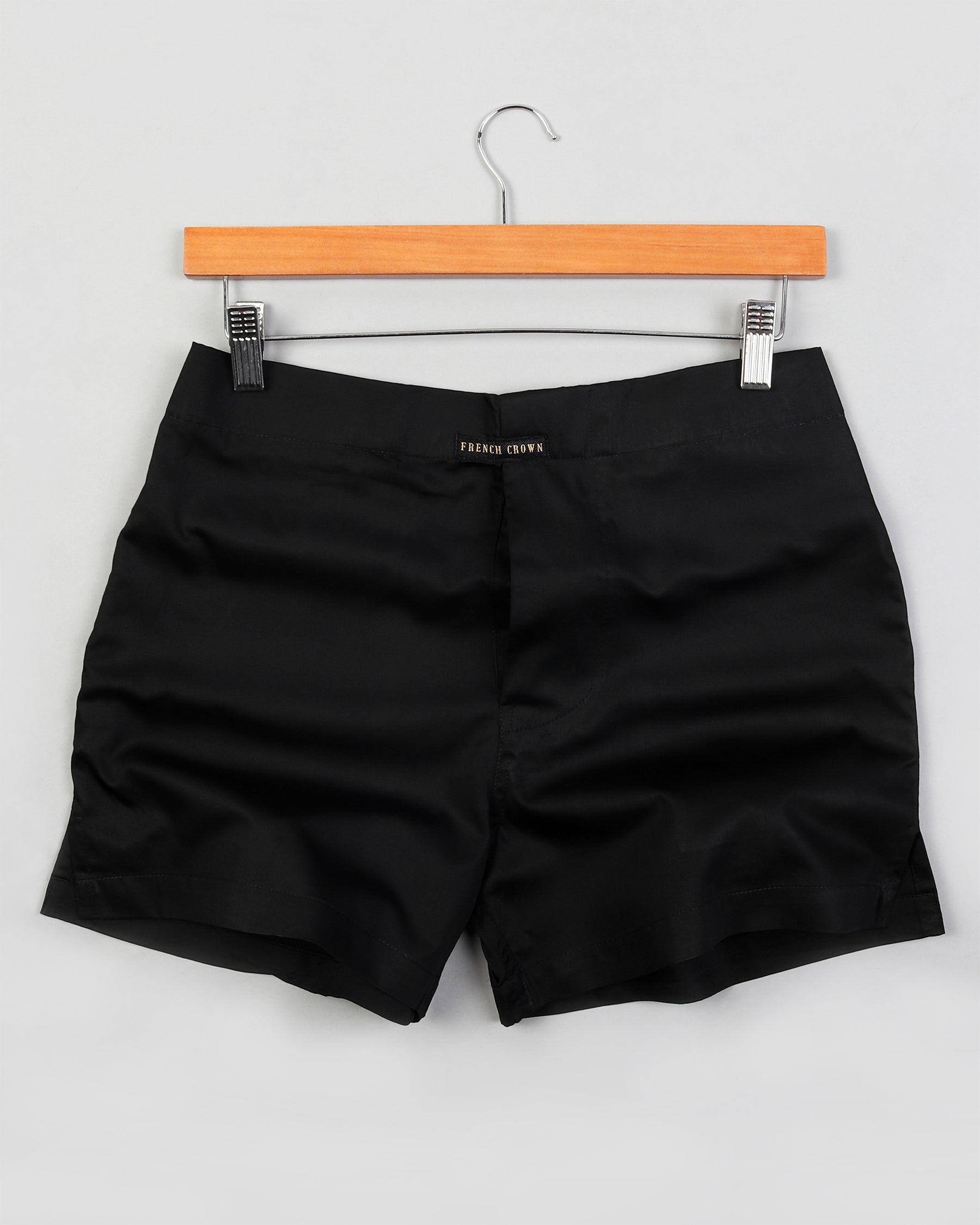 Two Black Solid Premium Cotton Boxers BX044-28, BX044-30, BX044-32, BX044-34, BX044-36, BX044-38, BX044-40, BX044-42, BX044-44