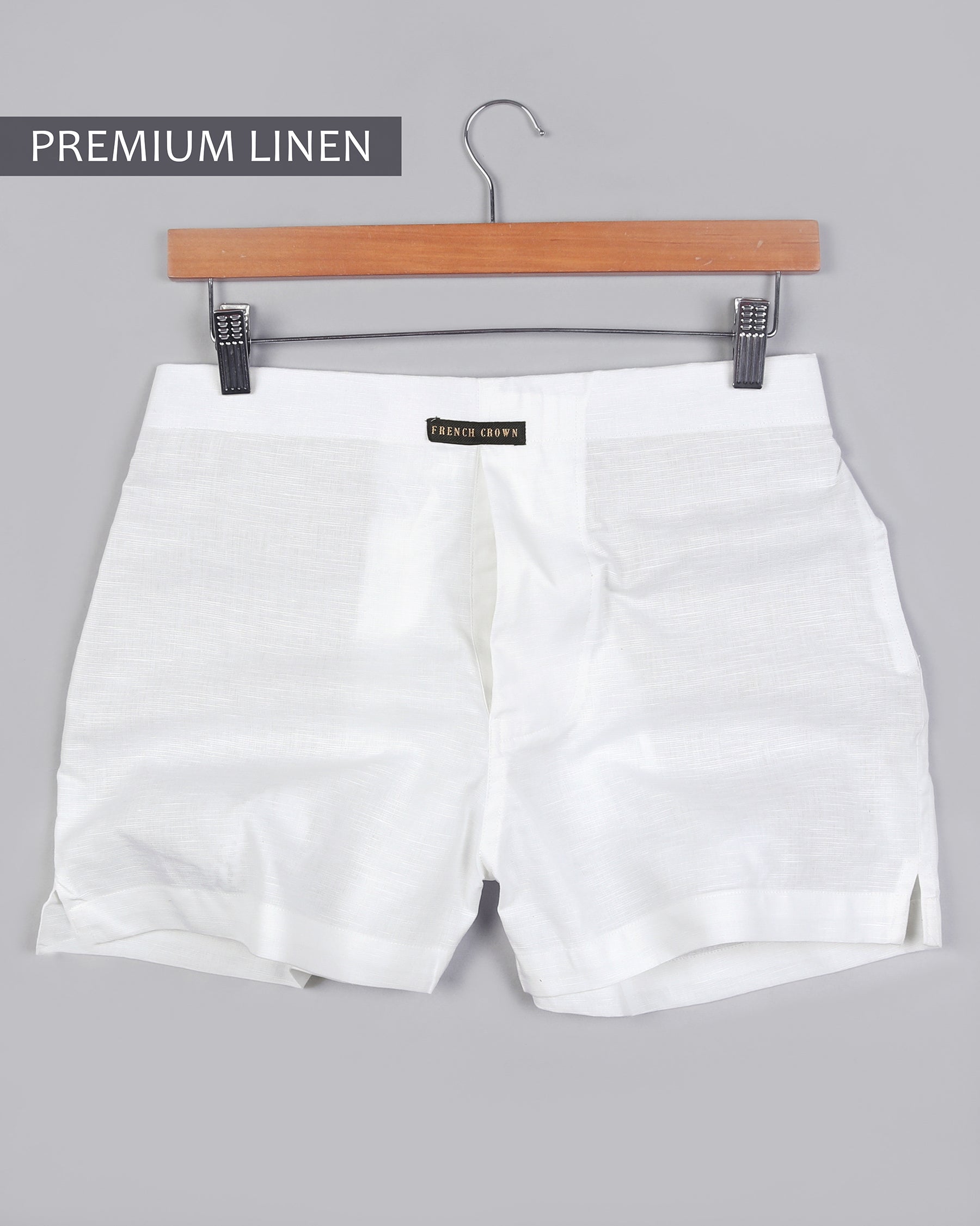 Two White Premium Linen Boxers BX045-28, BX045-30, BX045-32, BX045-34, BX045-36, BX045-38, BX045-40, BX045-42, BX045-44