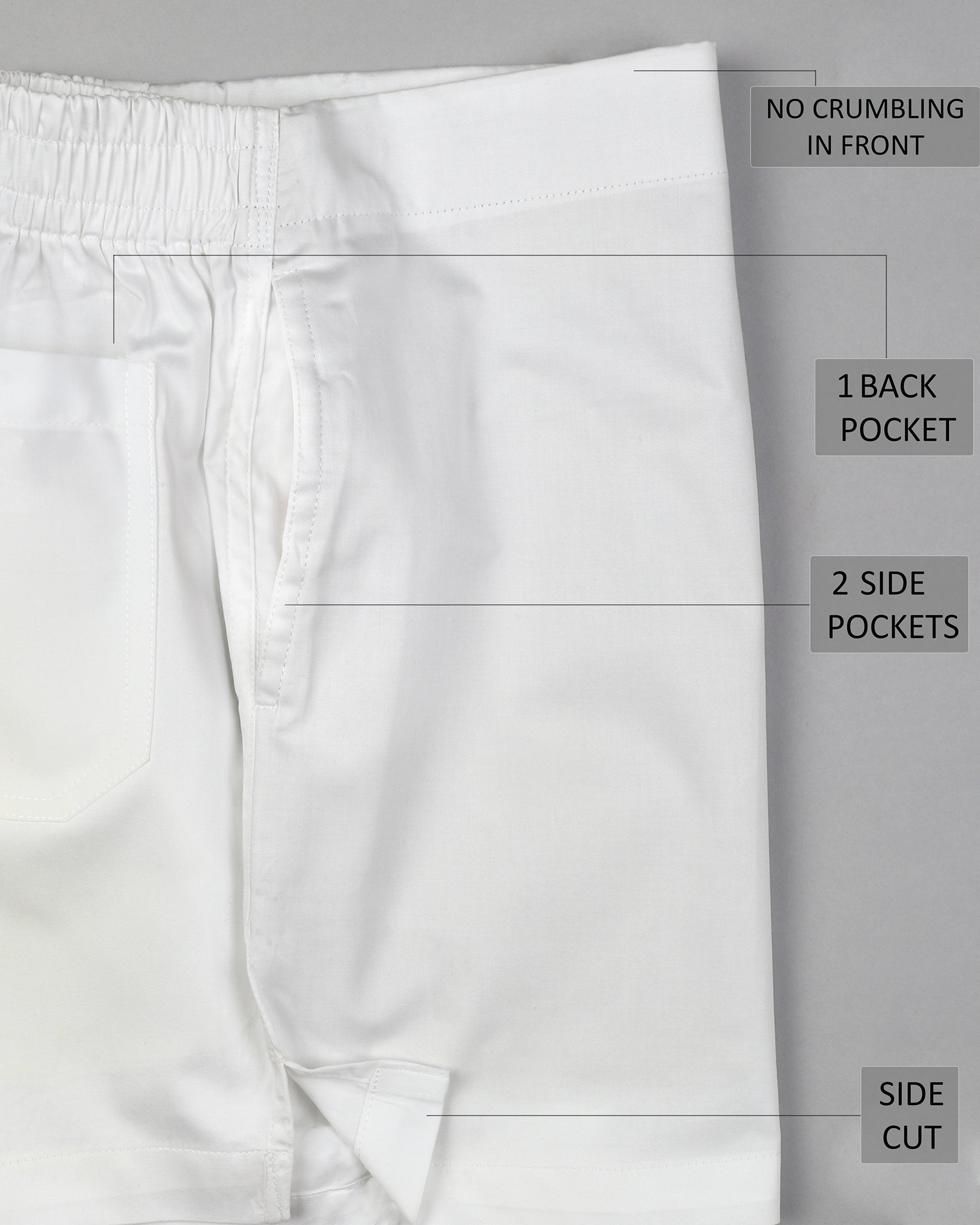 White Giza Cotton and Black Premium Linen Boxers BX048-28, BX048-30, BX048-32, BX048-34, BX048-36, BX048-38, BX048-40, BX048-42, BX048-44