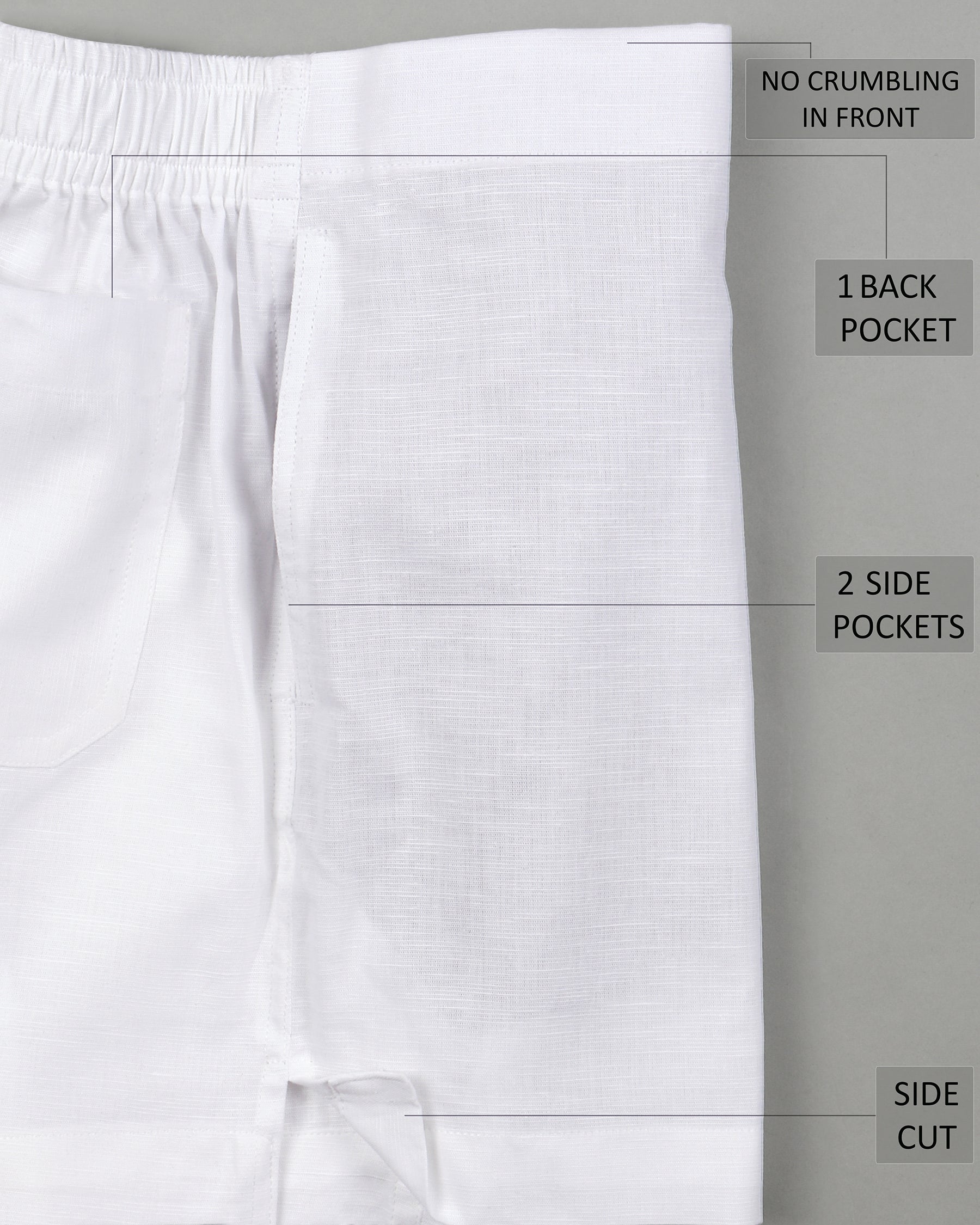 Black Cotton and White Premium Linen Boxers