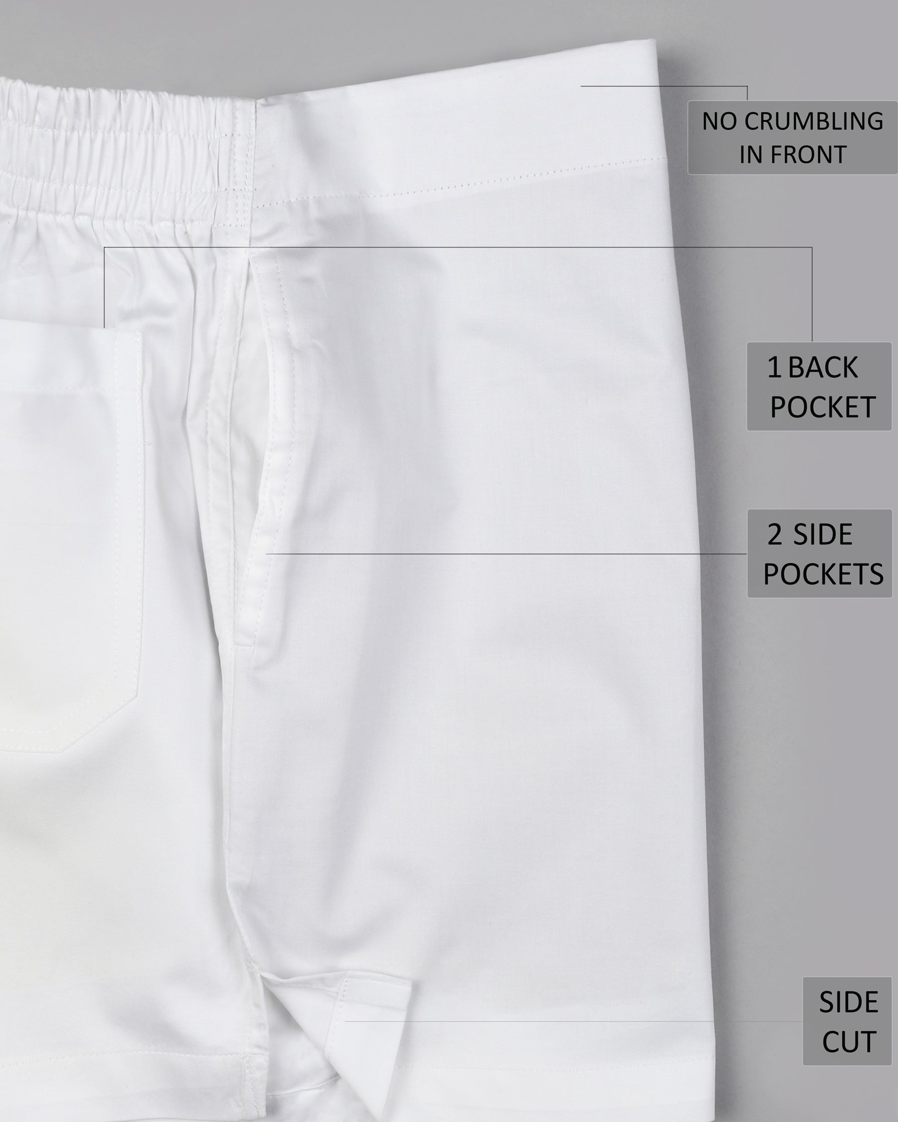 White Cotton and White Premium Linen Boxers