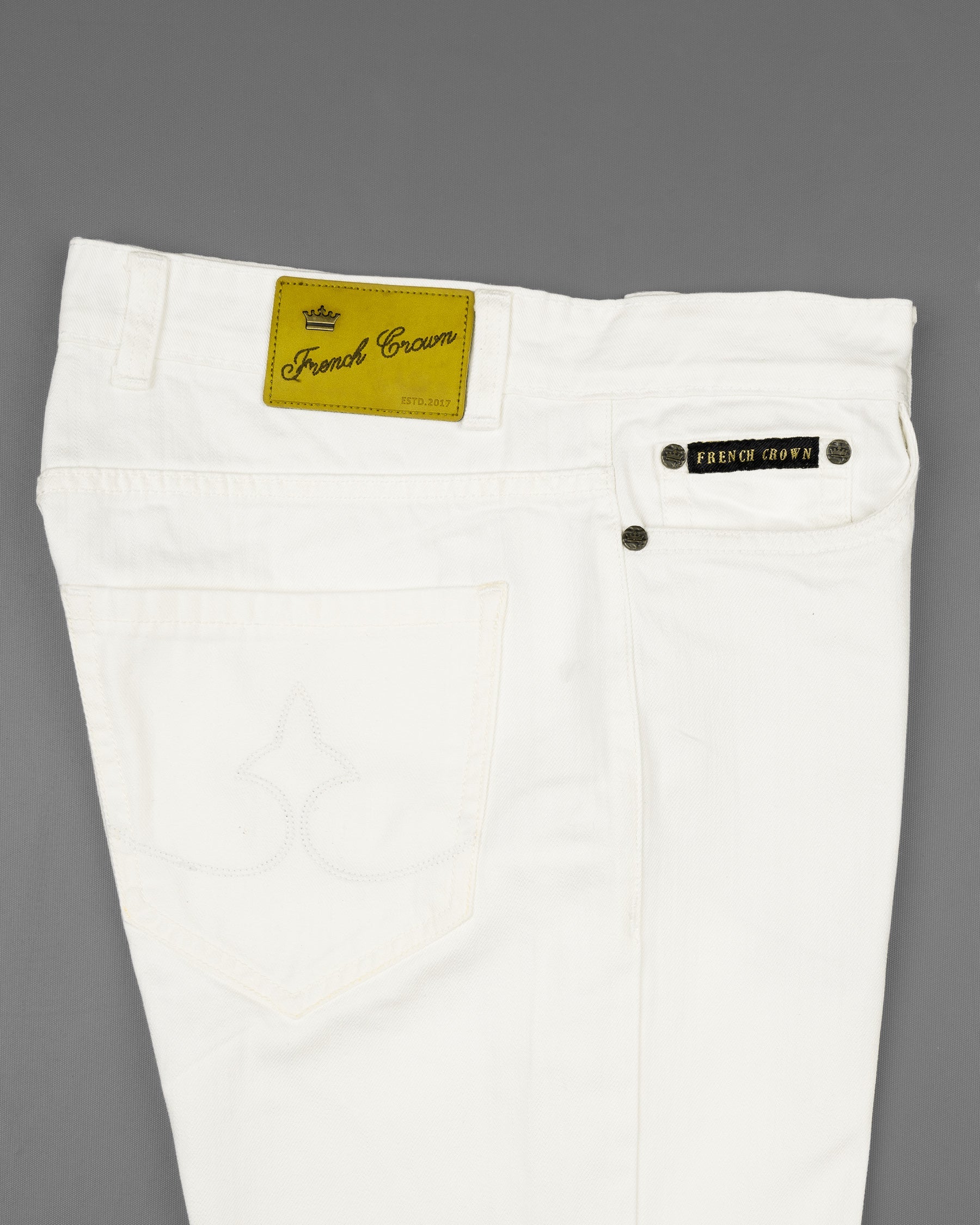 Bright white Slim Fit Stretchable Denim J100-32, J100-34, J100-36, J100-38, J100-40