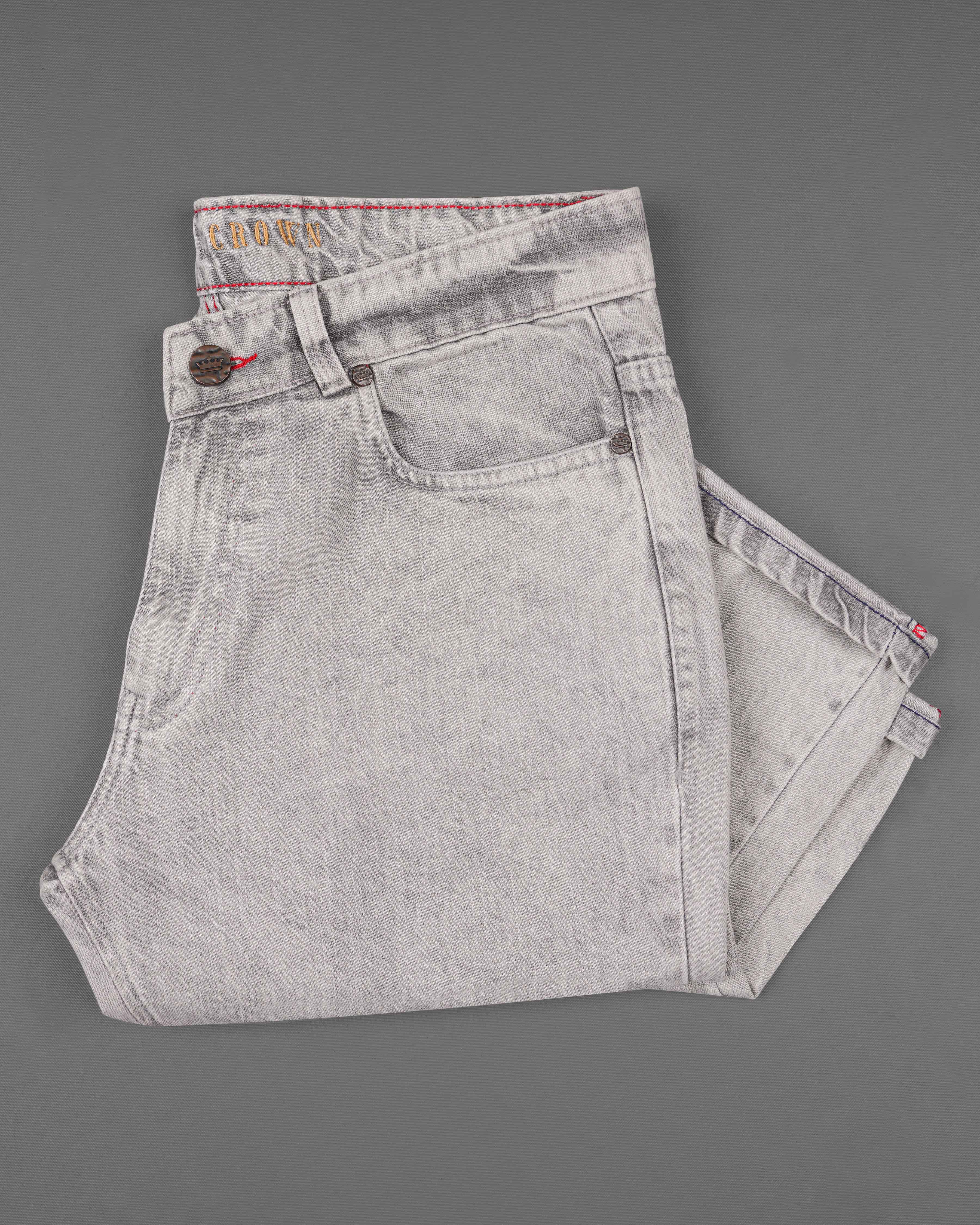 Pale Slate Gray Rinse Wash Stretchable Denim J159-32, J159-34, J159-36, J159-38, J159-40