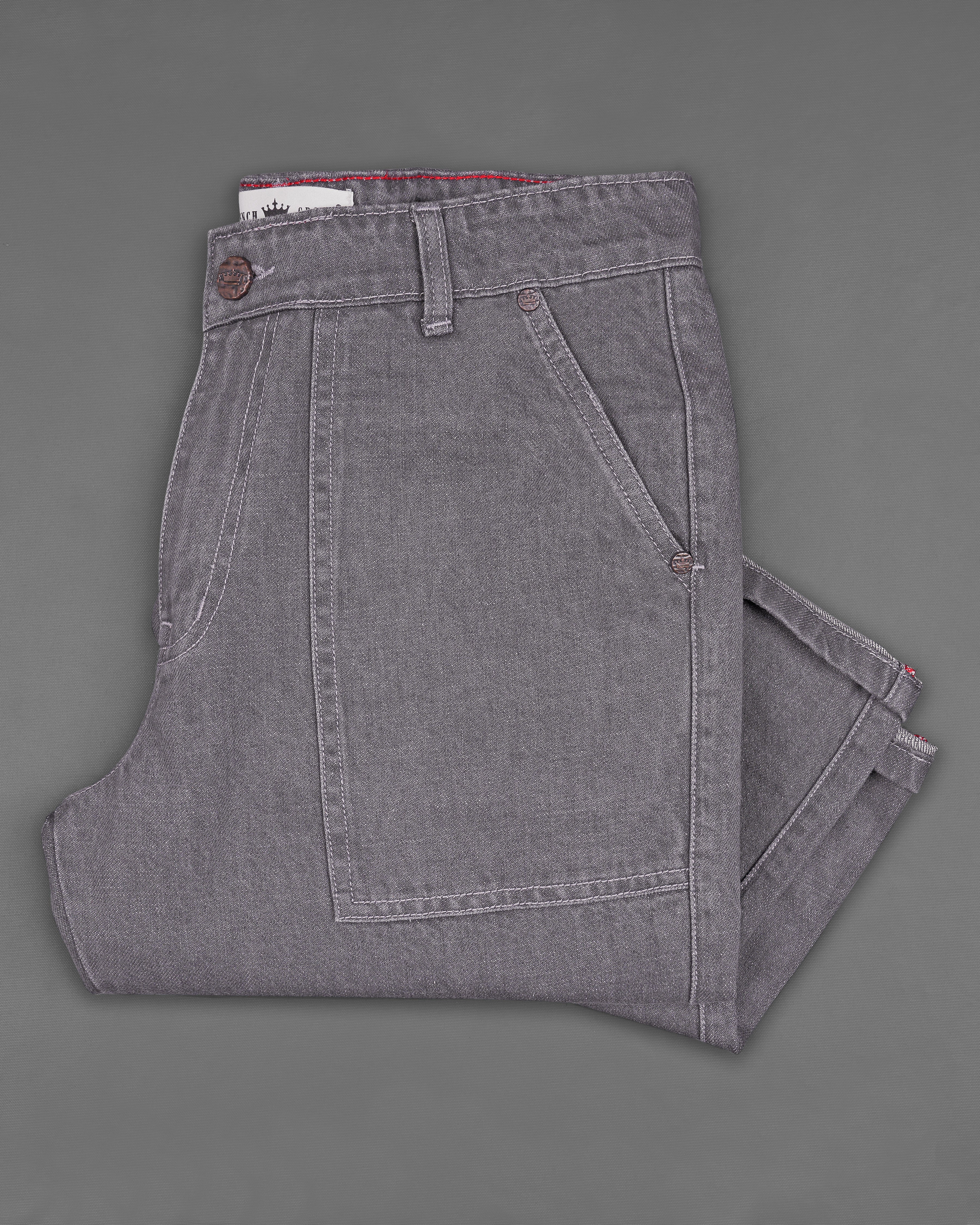 Spicy Gray Rinse Wash Cargo Denim J172-32, J172-34, J172-36, J172-38, J172-40